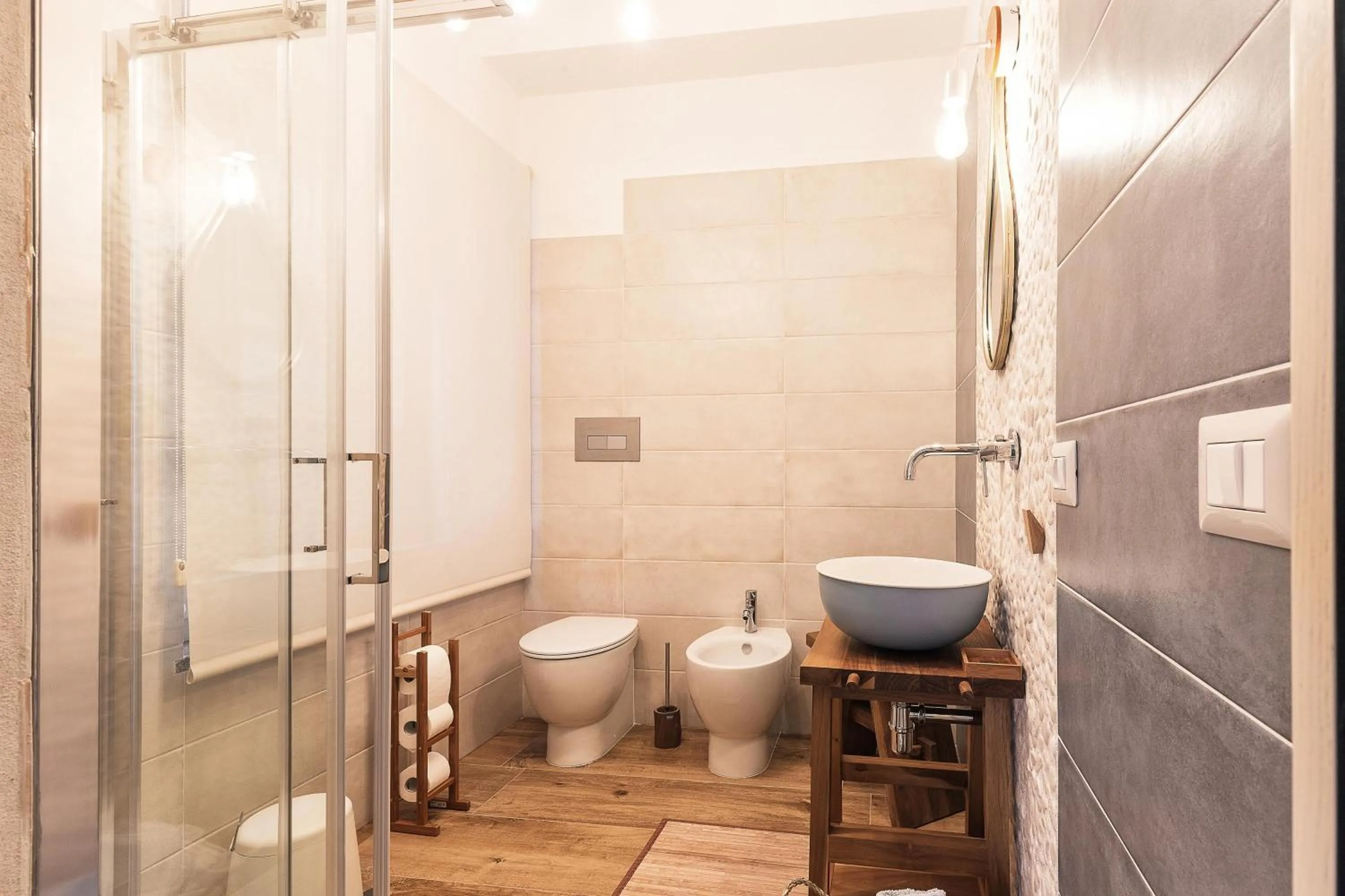 Shower in B&B I Cinque Mori