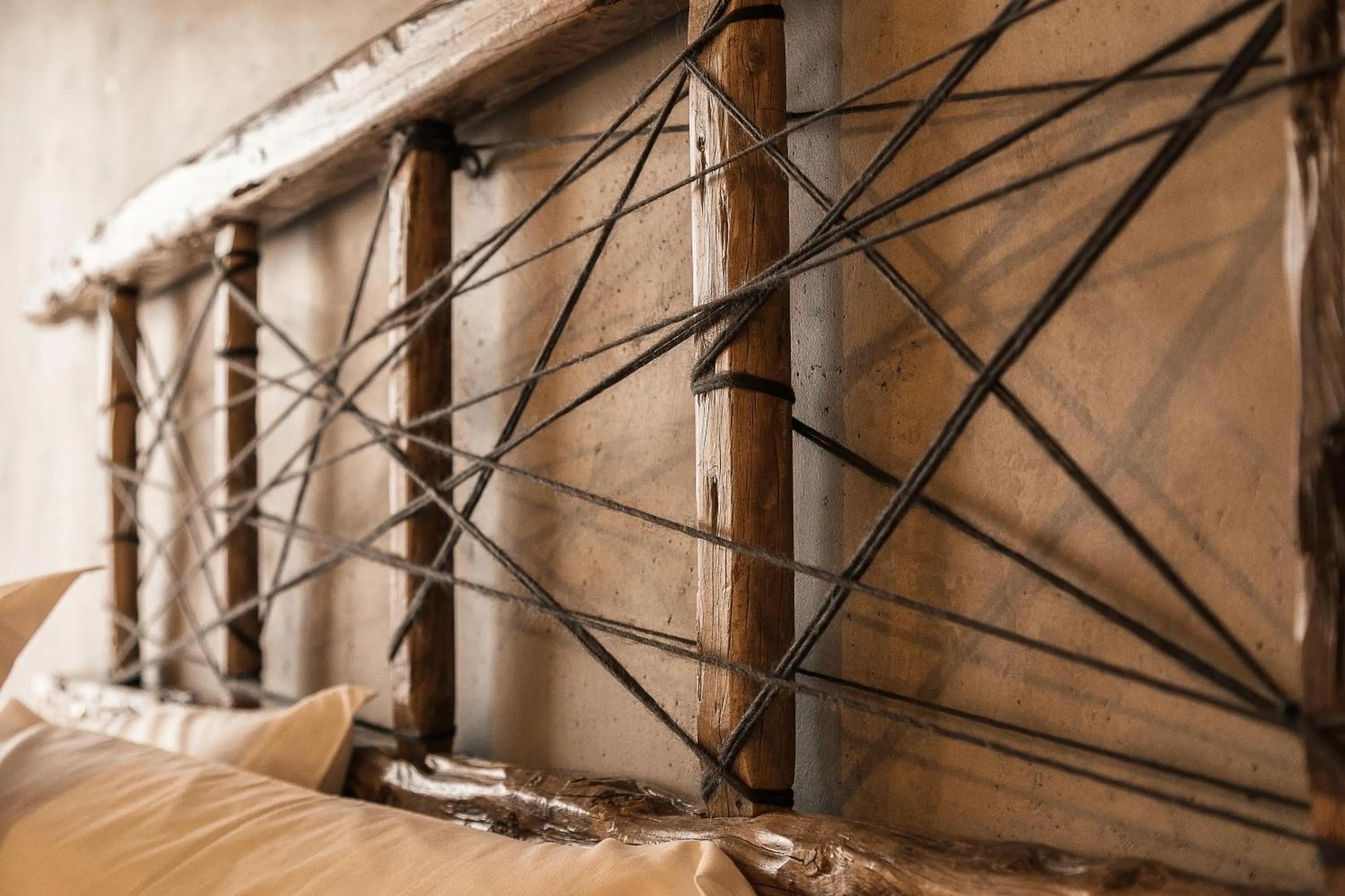 Decorative detail, Bed in B&B I Cinque Mori