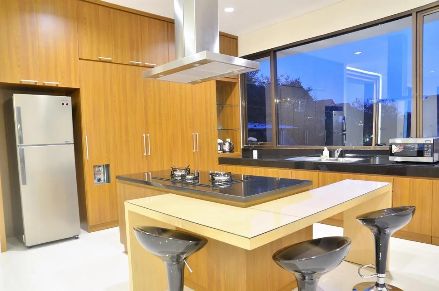 stove in Hikari Hill View Villa 7 bedrooms with a private swimming pool