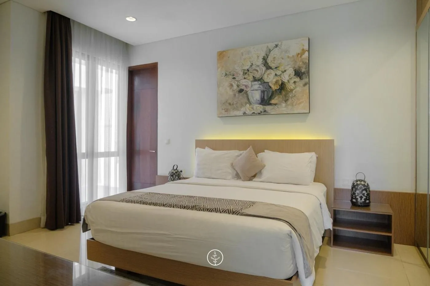 Bed in Hikari Hill View Villa 7 bedrooms with a private swimming pool