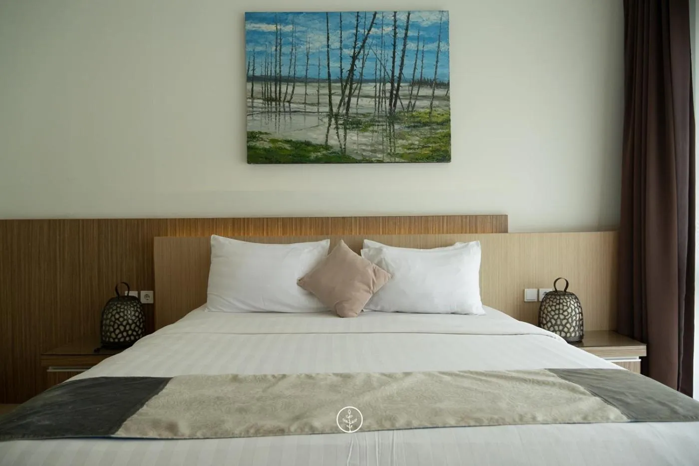 Bed in Hikari Hill View Villa 7 bedrooms with a private swimming pool