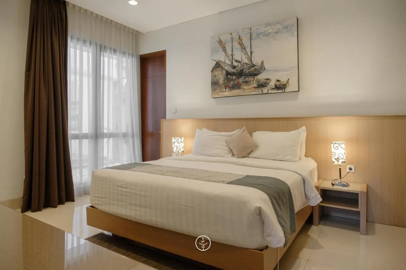 Bed in Hikari Hill View Villa 7 bedrooms with a private swimming pool