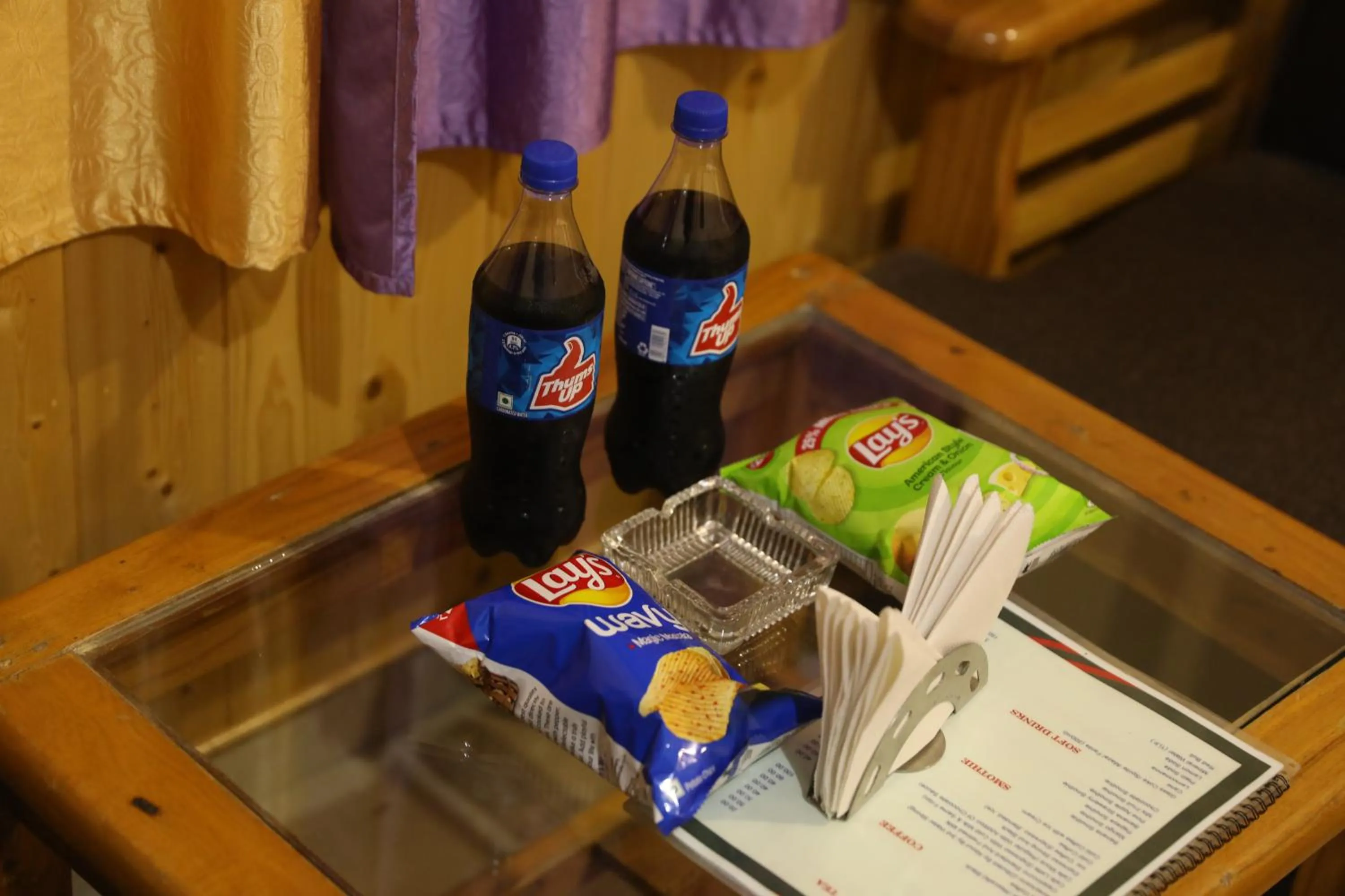 Food and drinks in Hotel Purnima - A Riverside Hotel in Kasol