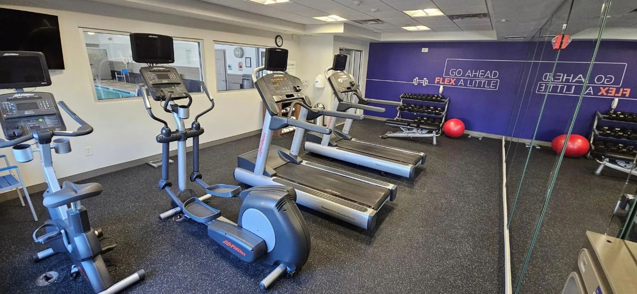 Fitness centre/facilities in Holiday Inn Express Hotel & Suites Ann Arbor West by IHG
