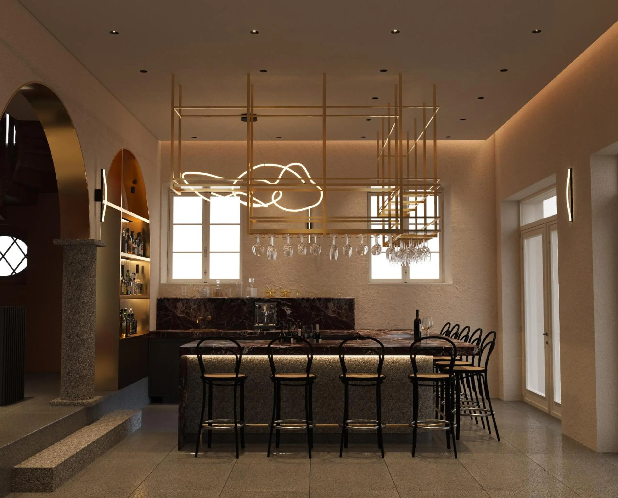 Lounge or bar in The Calliston