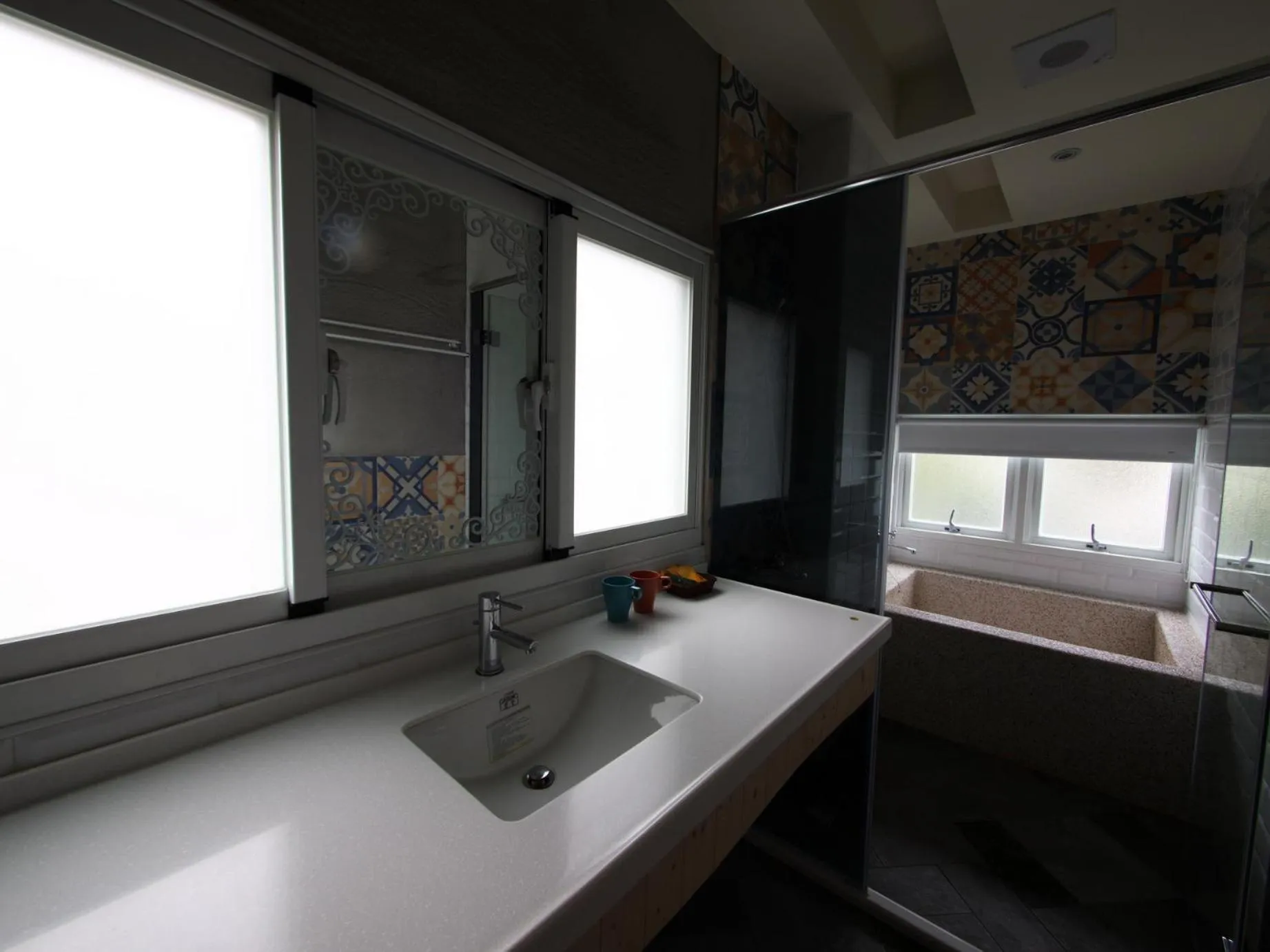 Bathroom in Oia Cafe B&B