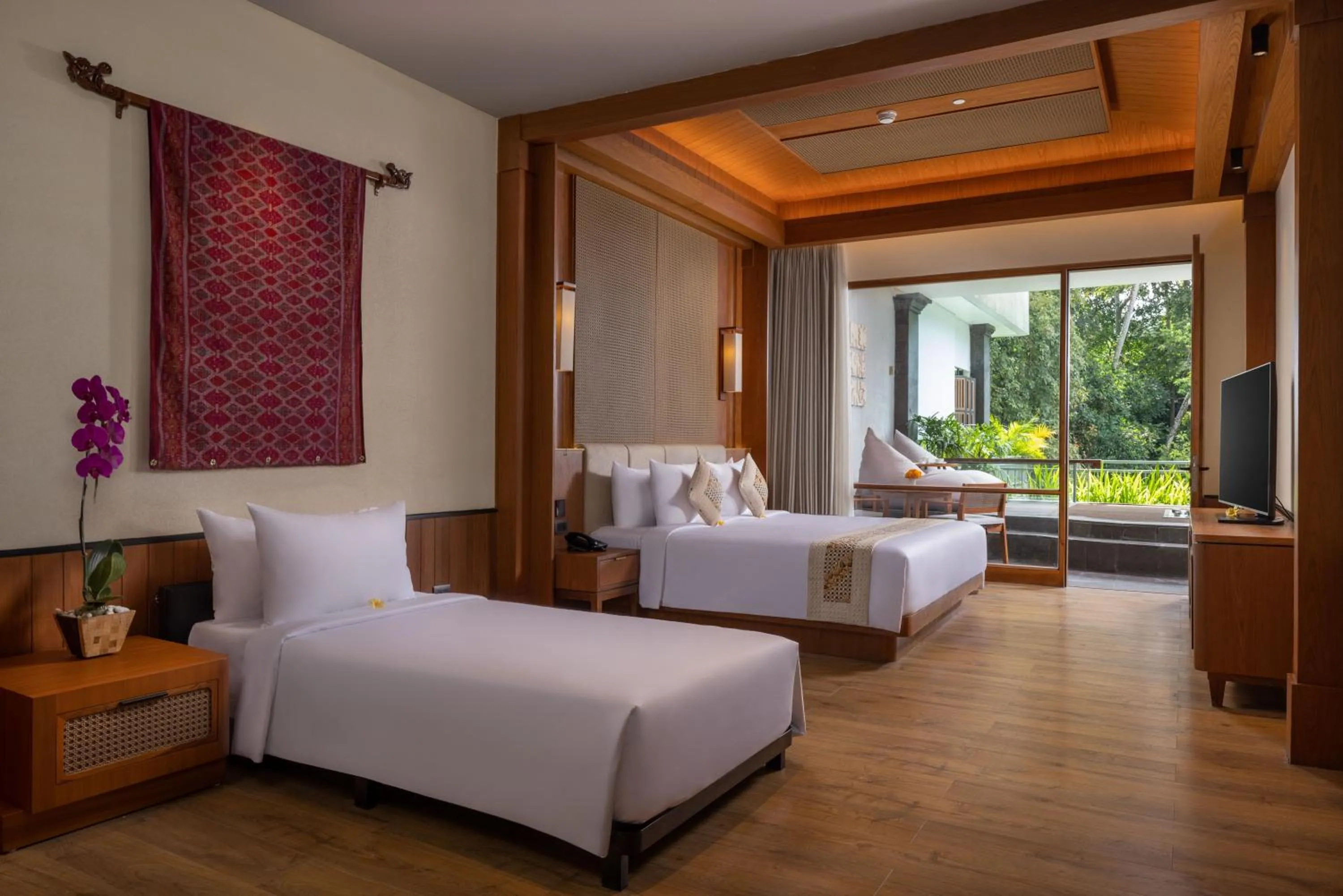 Guests, Bed in Anumana Ubud Hotel