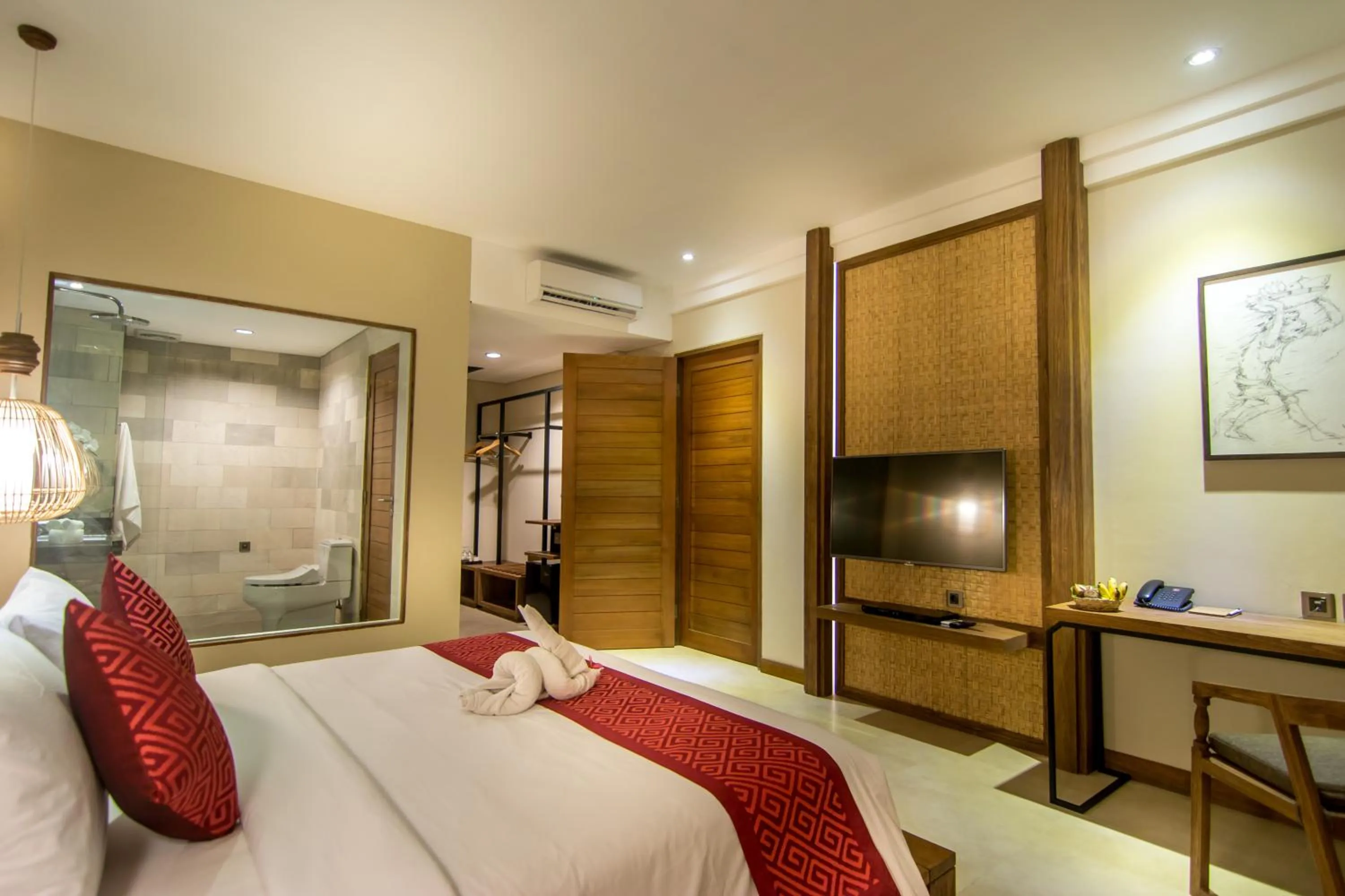 Bedroom, Bed in Anumana Ubud Hotel