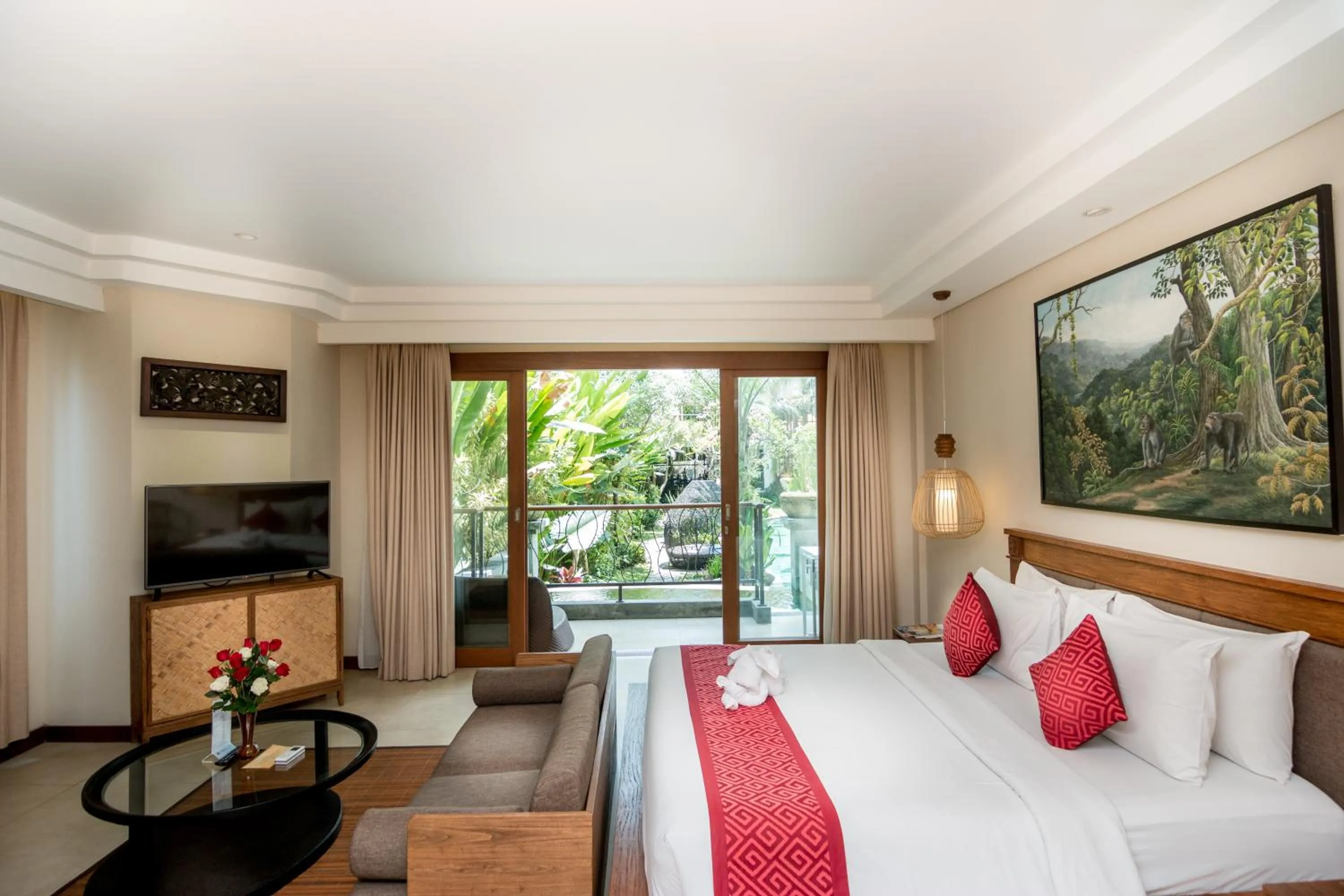 Bedroom, Bed in Anumana Ubud Hotel