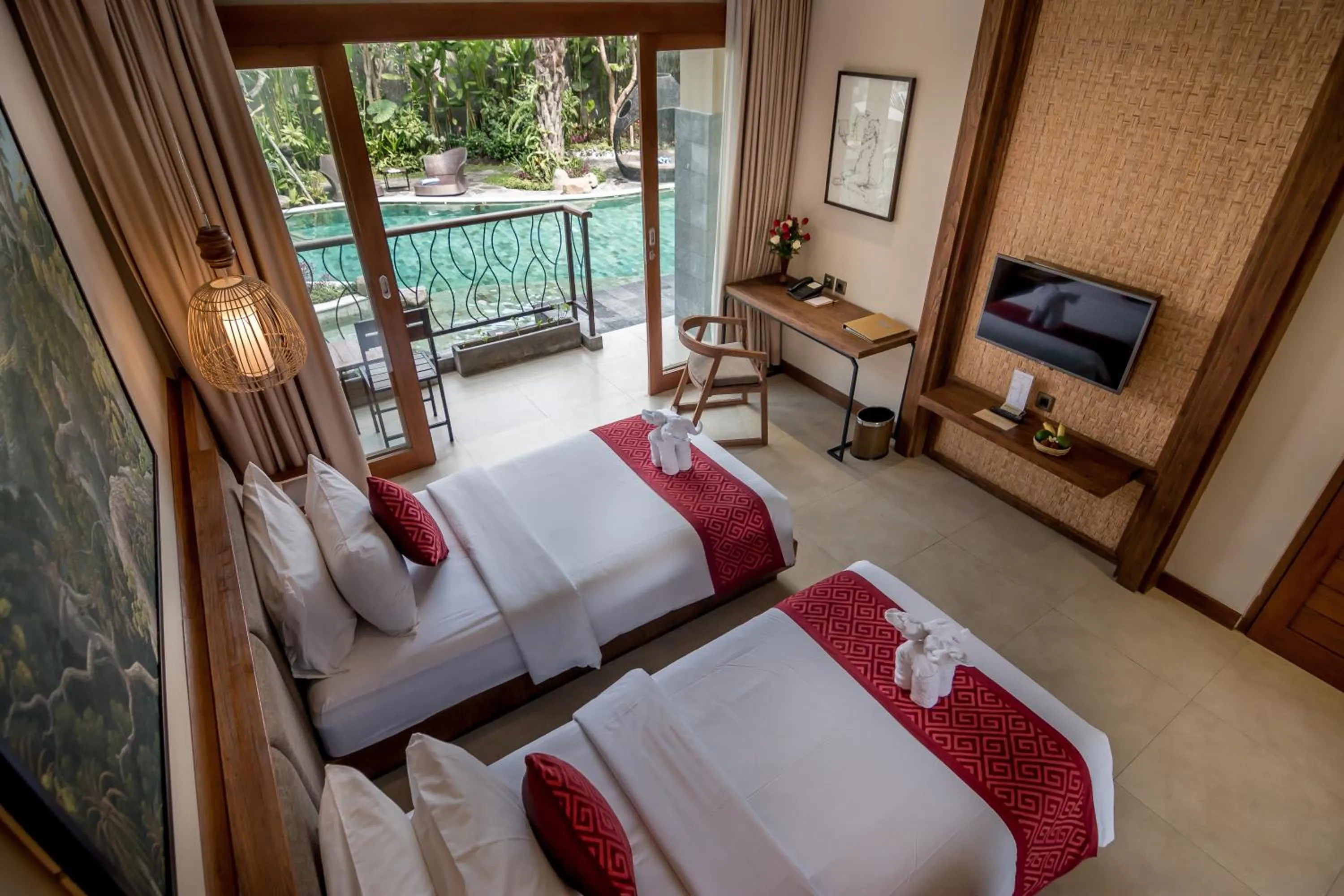 Bedroom, Bed in Anumana Ubud Hotel