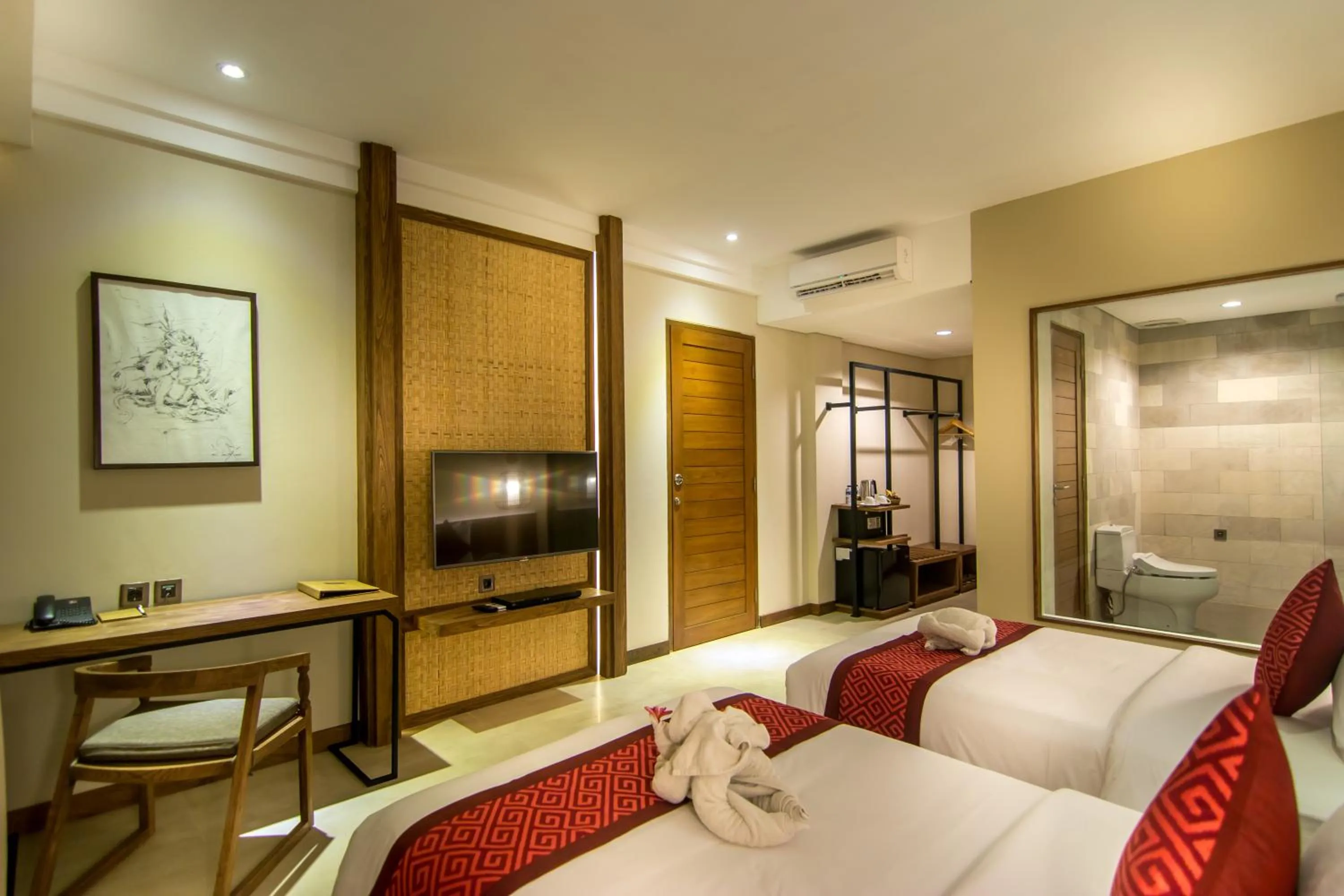 Bedroom, Bed in Anumana Ubud Hotel