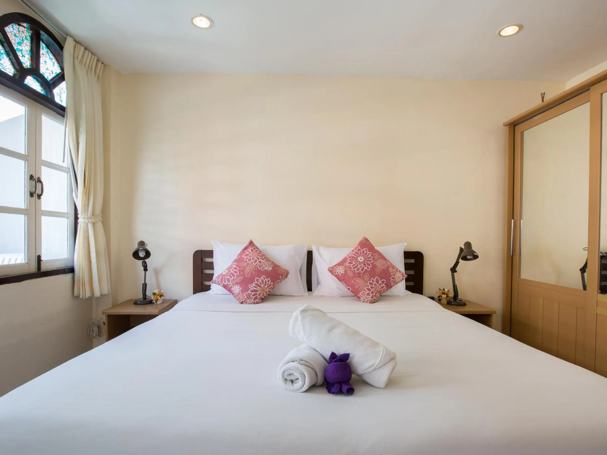 Bed in Stefan's Guesthouse