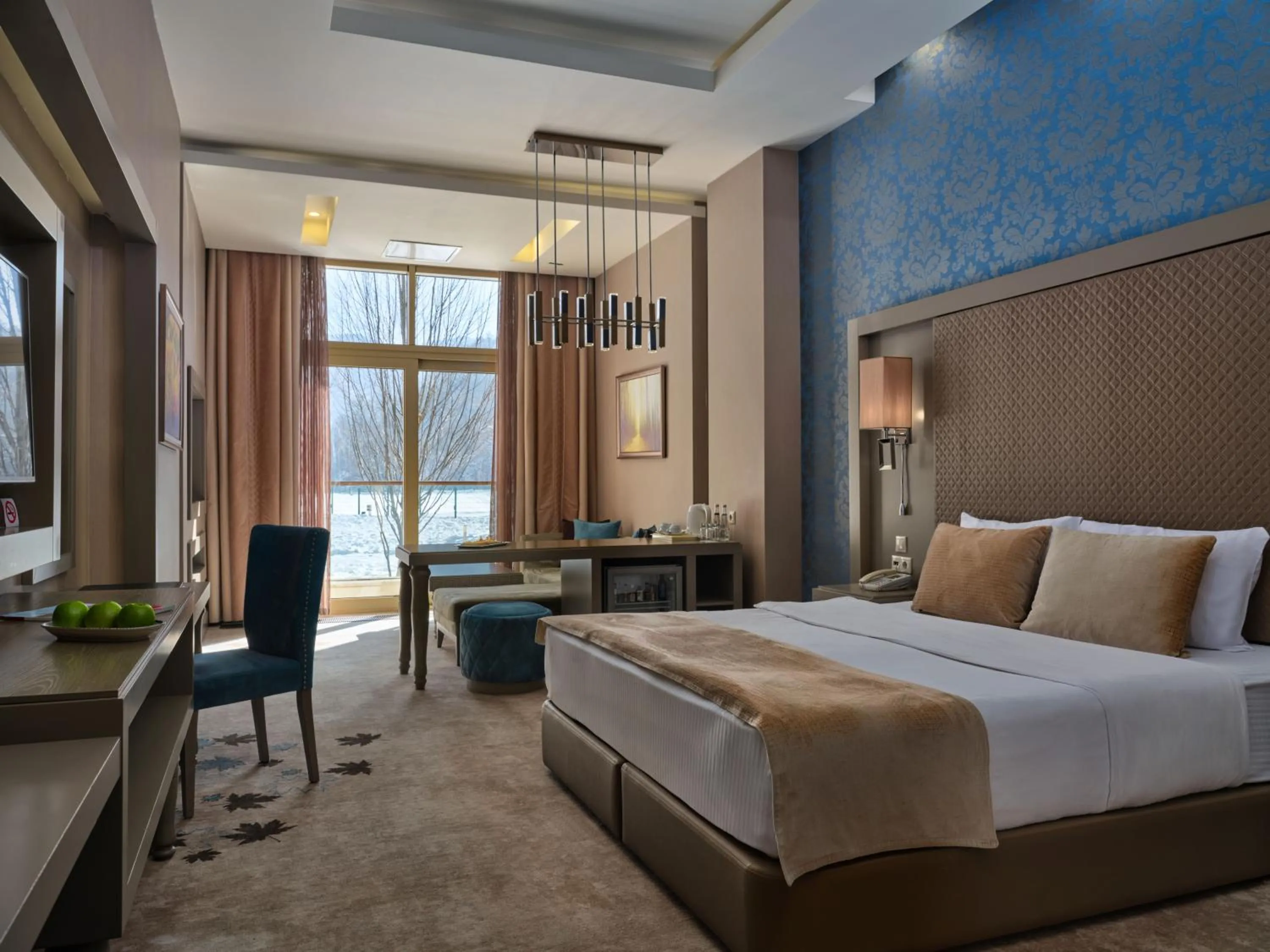 Bed in Qafqaz Tufandag Mountain Resort Hotel