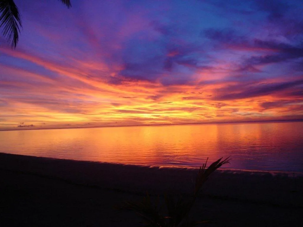 Sea view in Paparei Beachfront Bungalows, Aitutaki