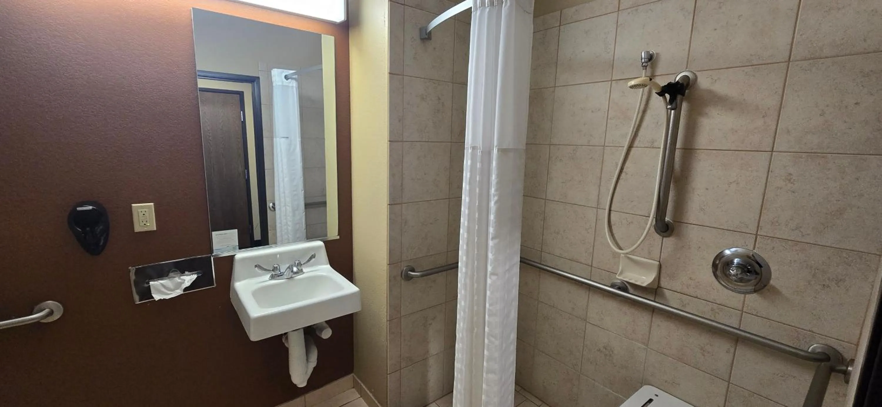 Bathroom in Microtel Inn & Suites by Wyndham Odessa TX