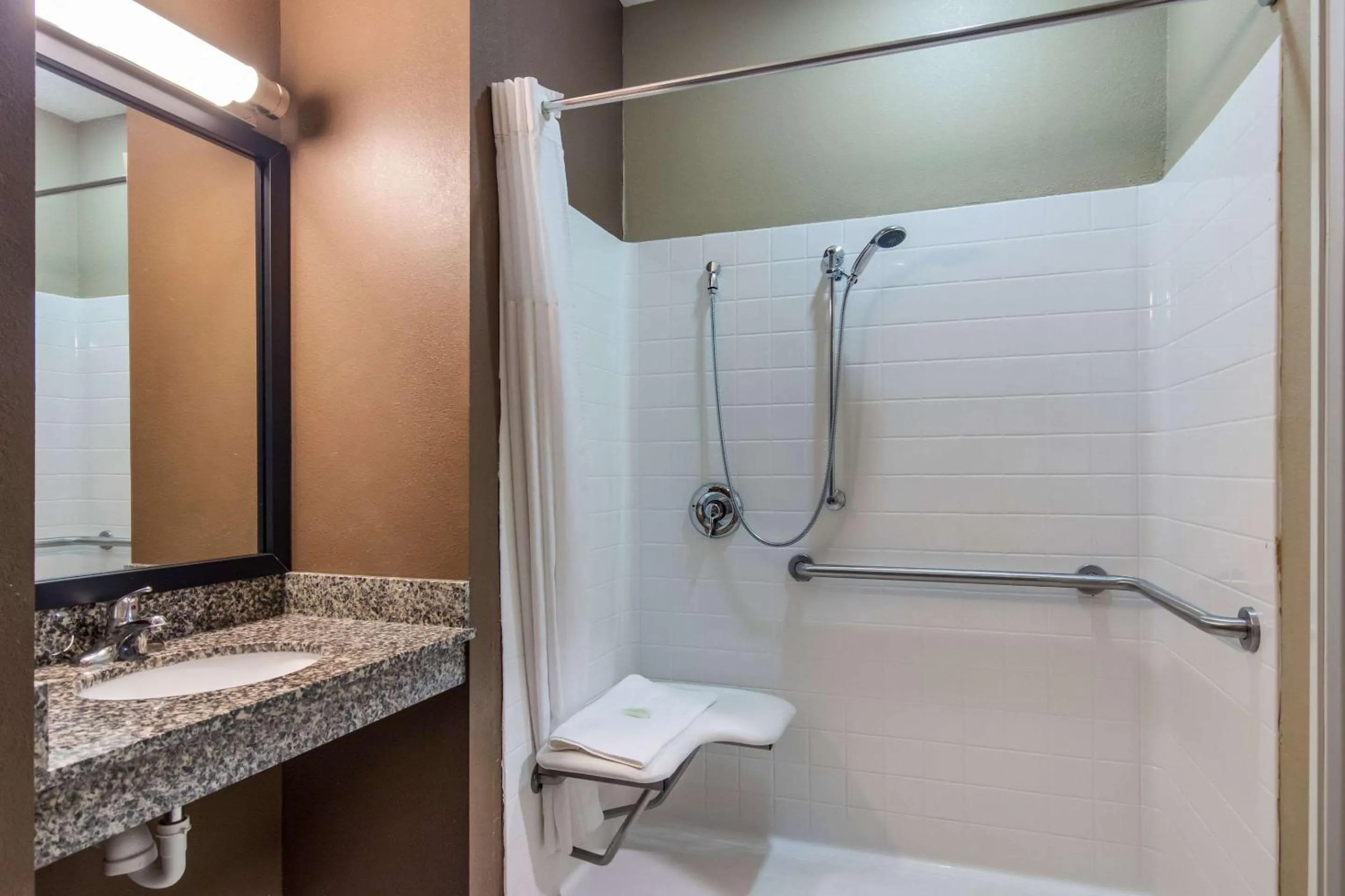 Bathroom in Sleep Inn & Suites Steubenville at the University