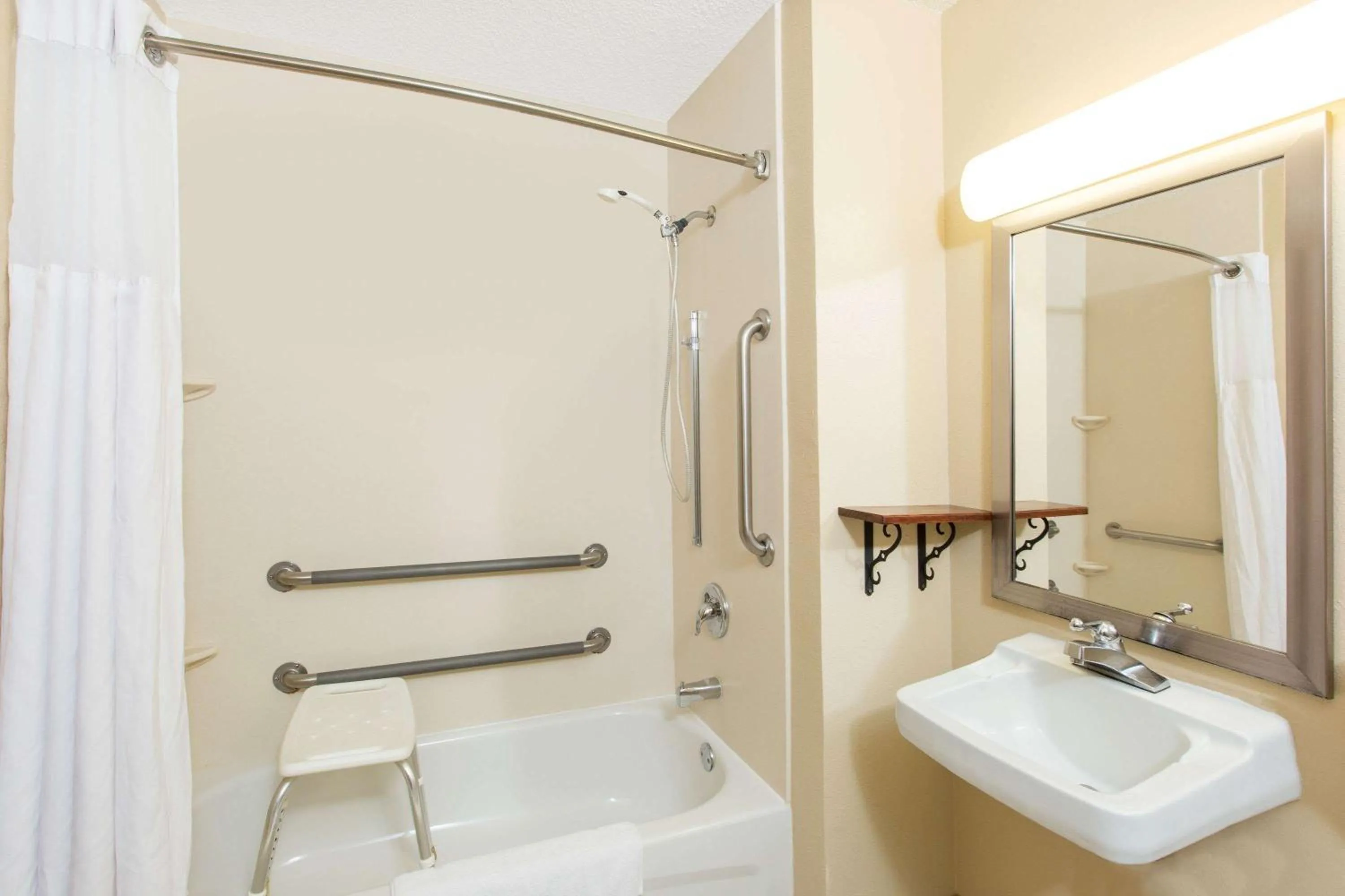 Bathroom in Super 8 by Wyndham Fairmont