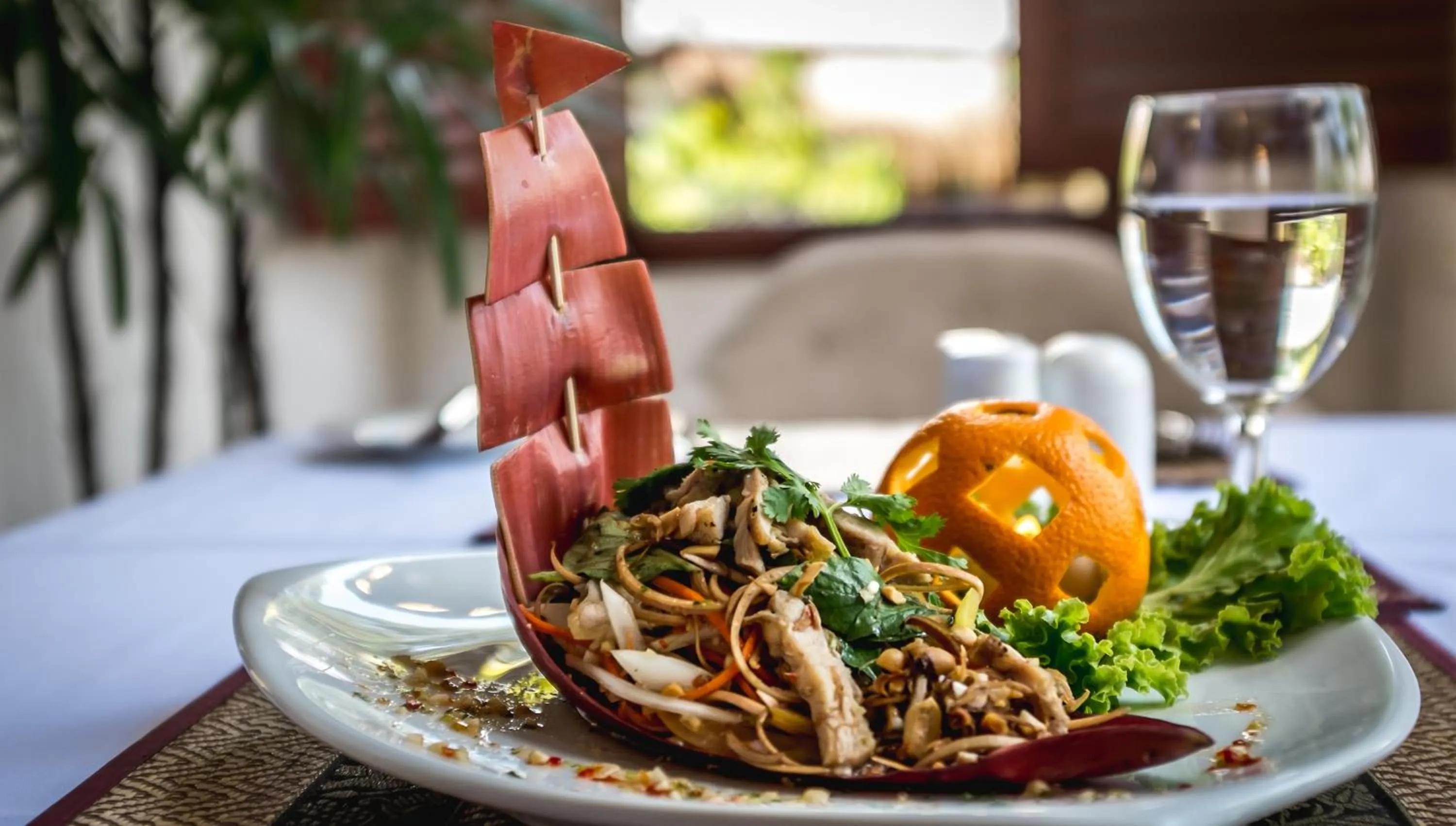 Food and drinks in La Rivière d' Angkor Resort