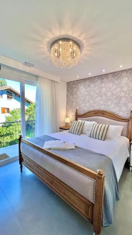 Bed in Pousada Villa Vie