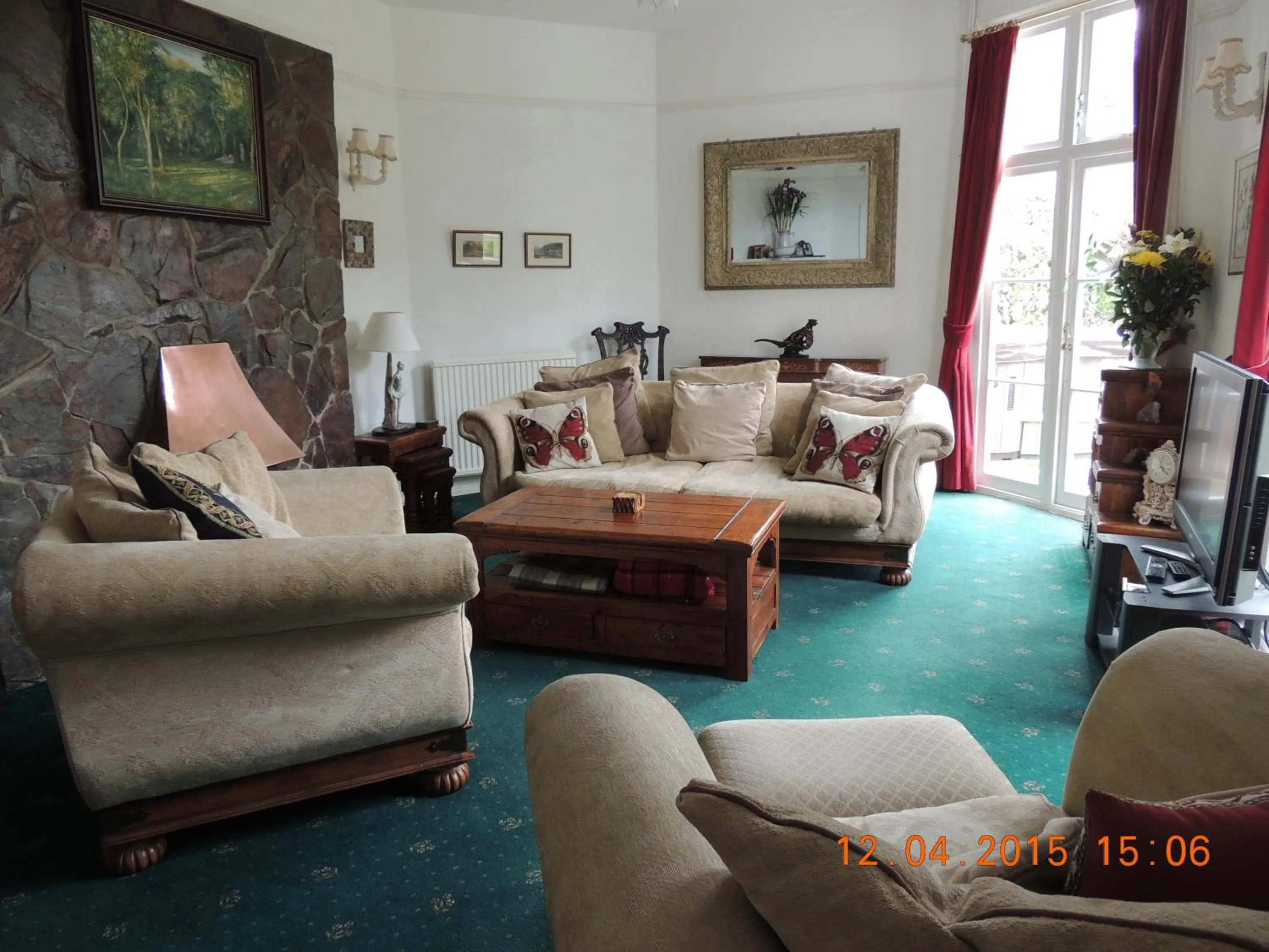 Seating area in Orchard House Hotel