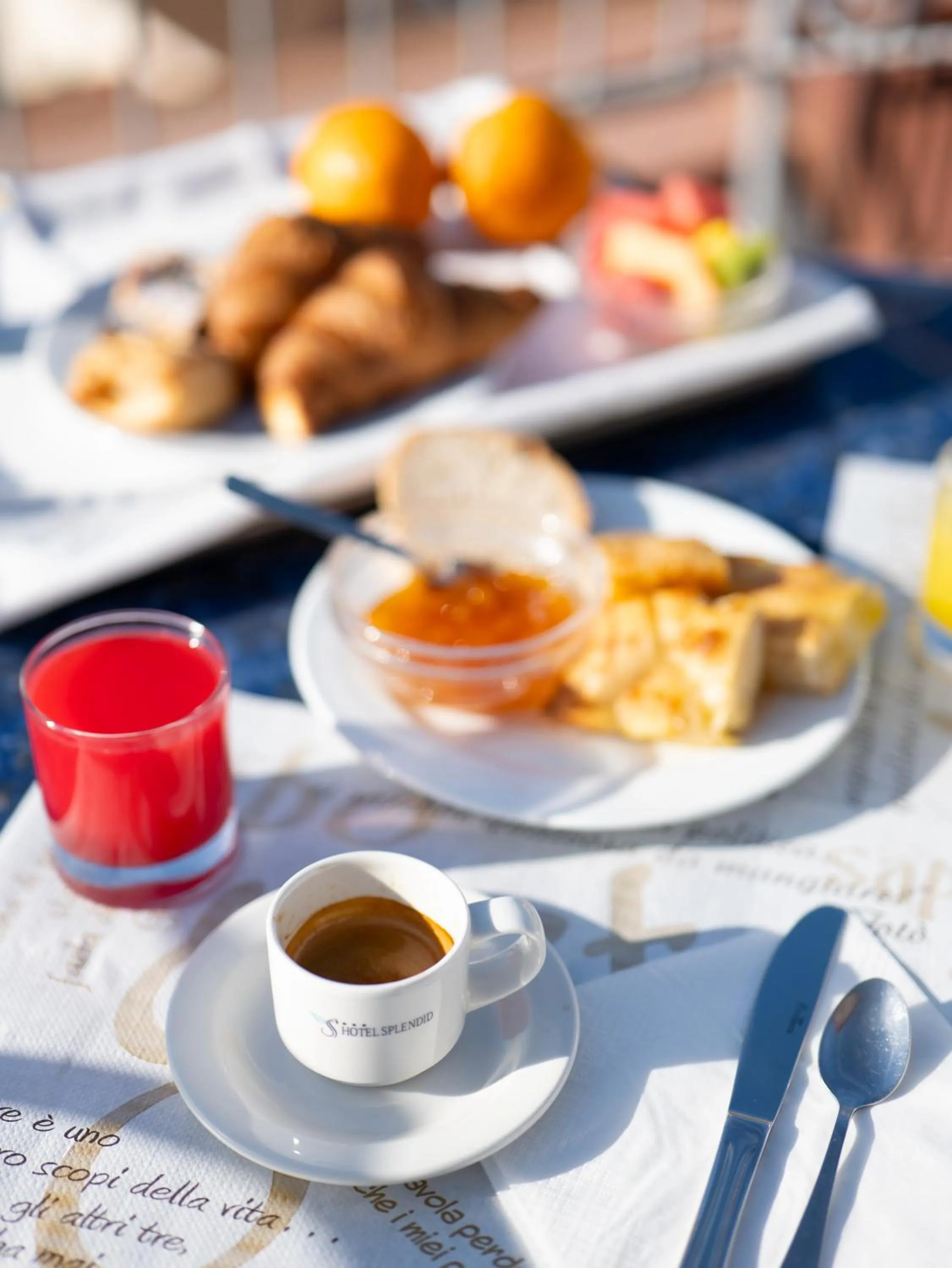 Food and drinks in Hotel Splendid