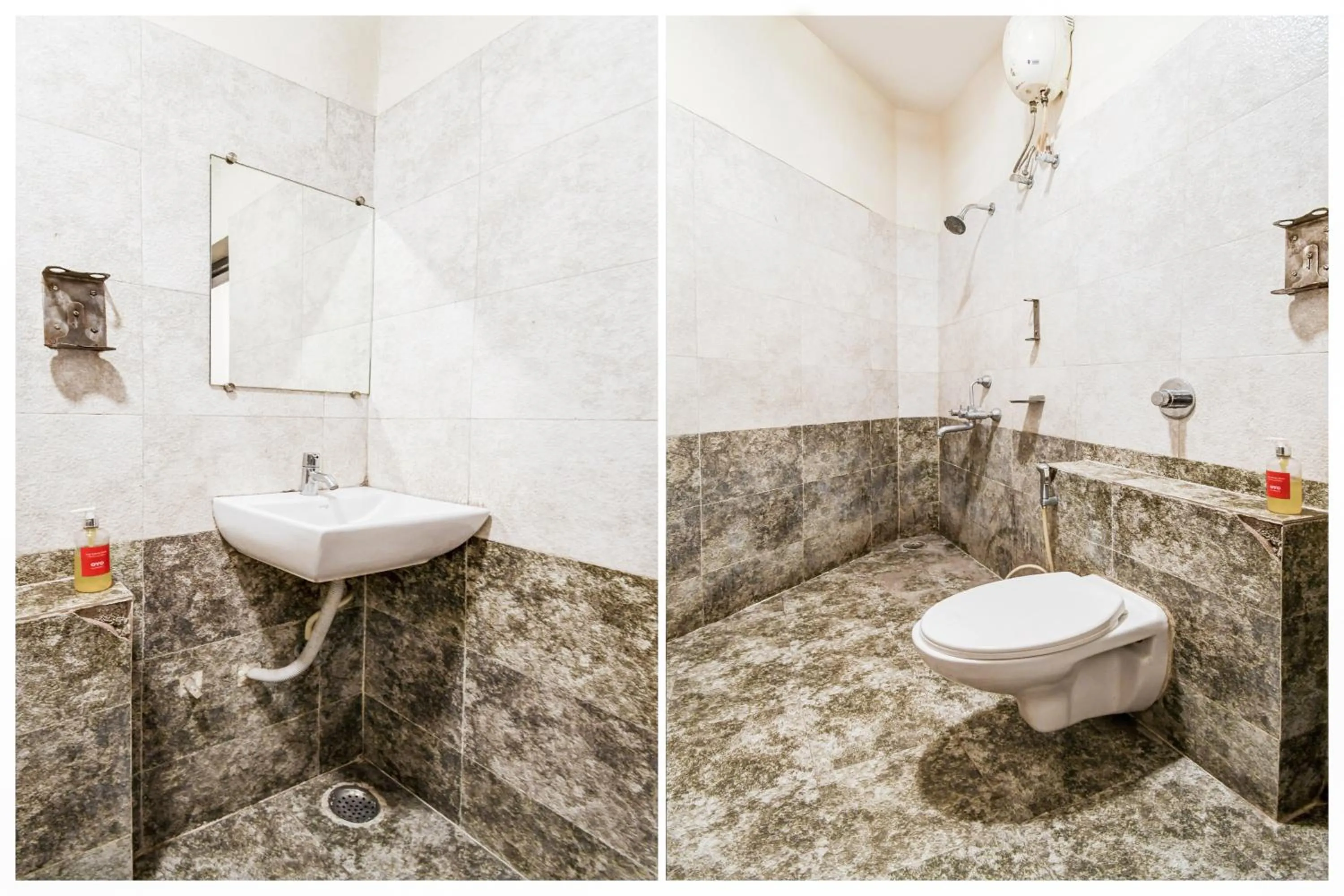 Bathroom in Hotel O Raipur City Center Formerly South Inn