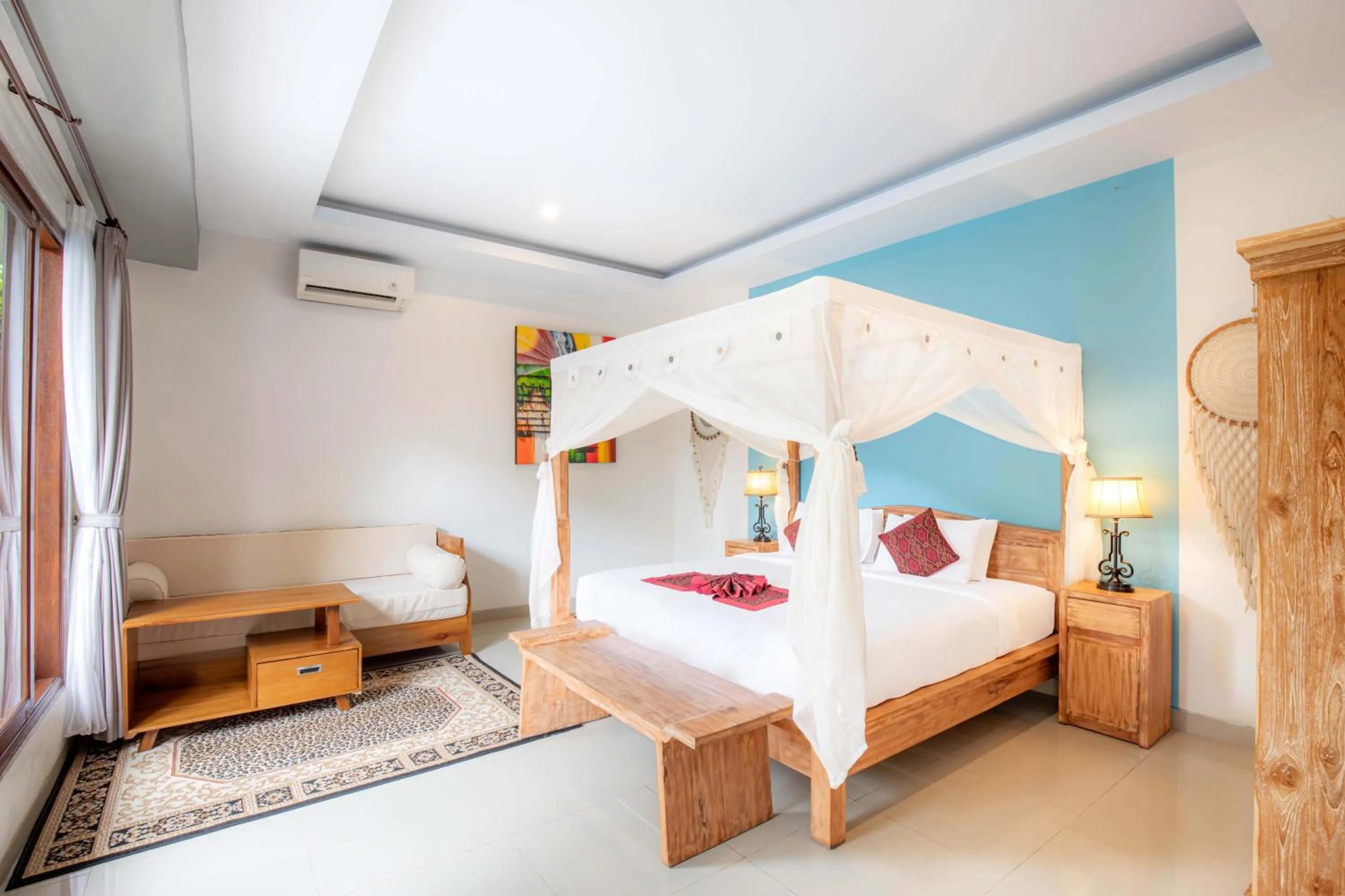 Bed in Ubud Mesari Private Pool Villa