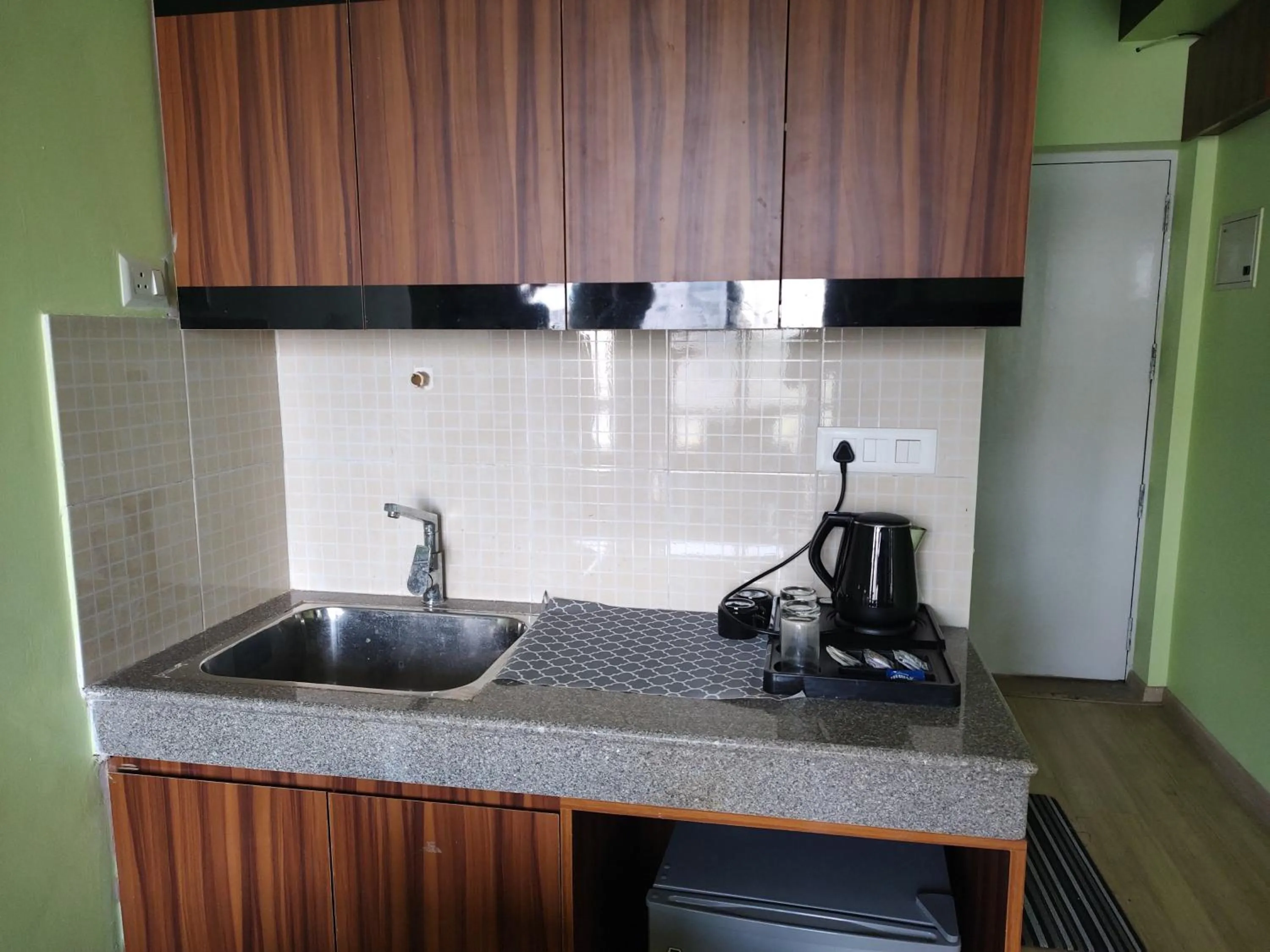 Kitchen or kitchenette in Evanthe Hotels