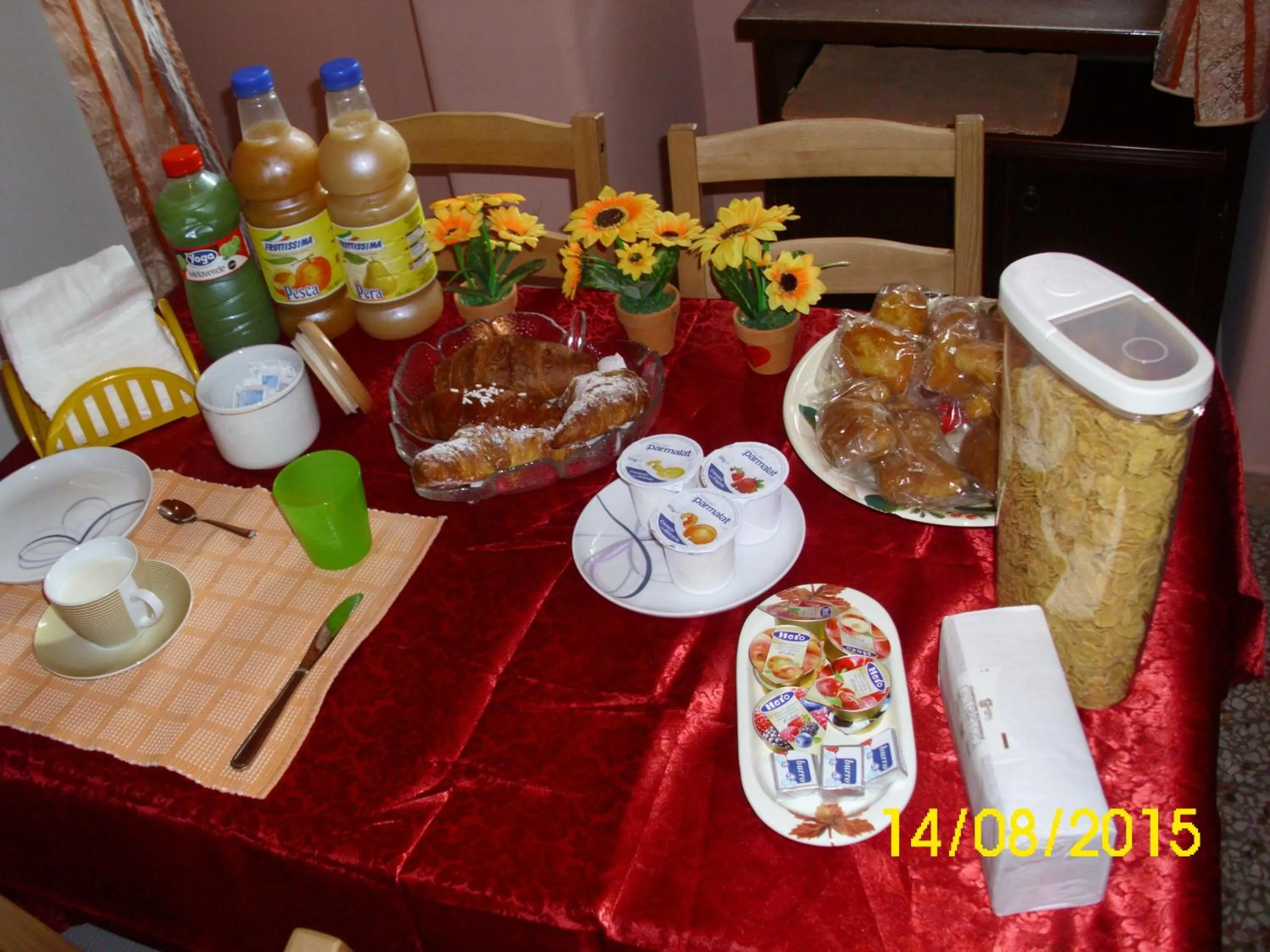 Italian breakfast in B&B Bella Stella