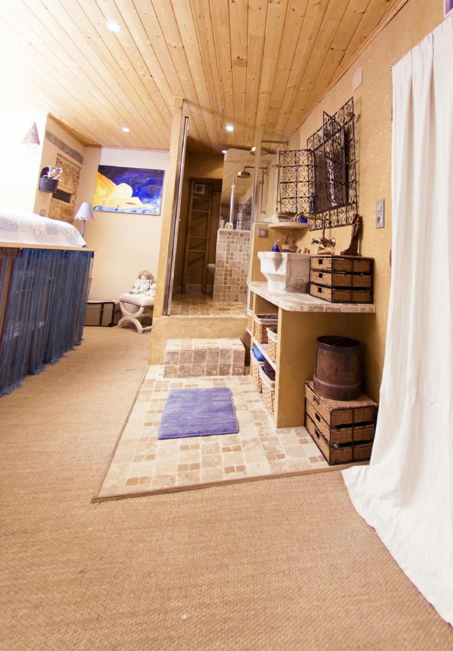 Bathroom in Gite Fa Mille maison bleu