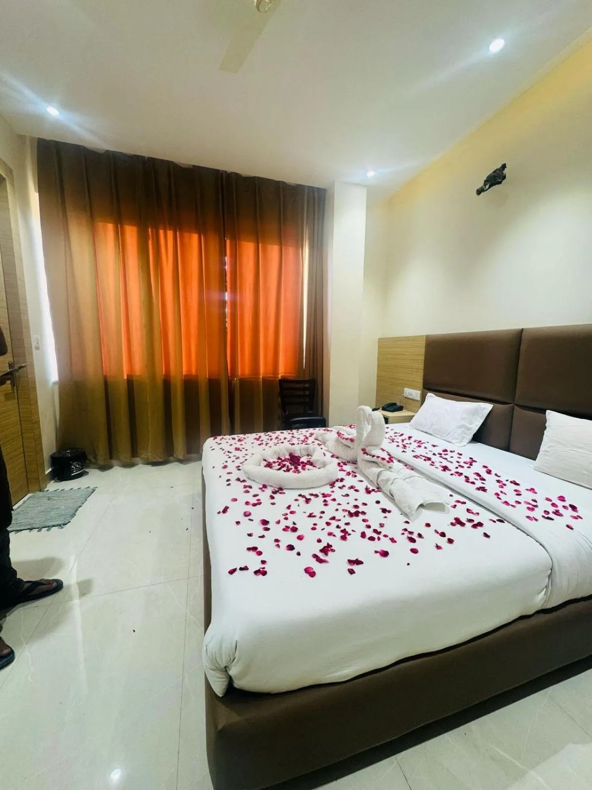 Bed in Hotel The Lotus