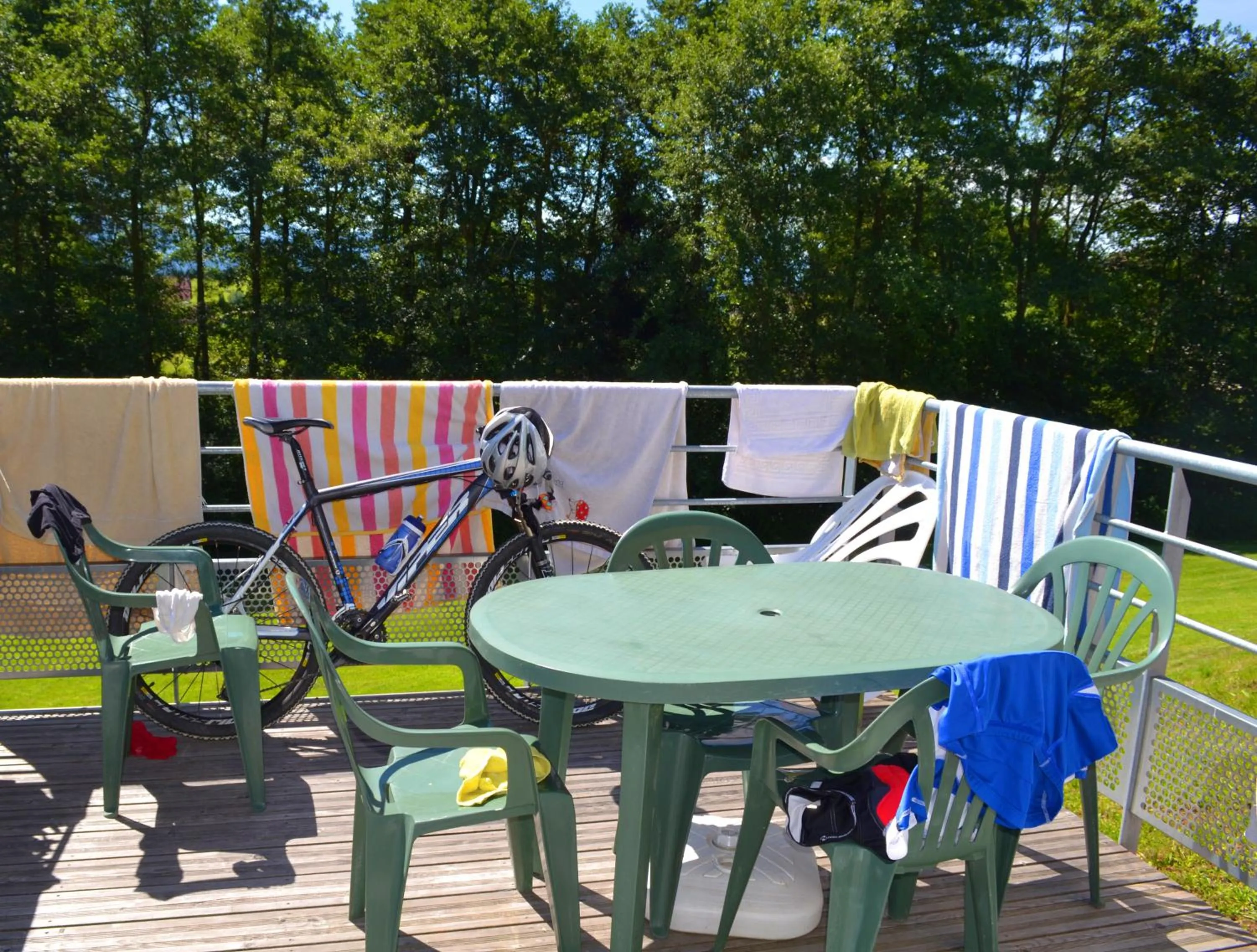 Balcony/Terrace in VVF Les Fontaines des Vosges