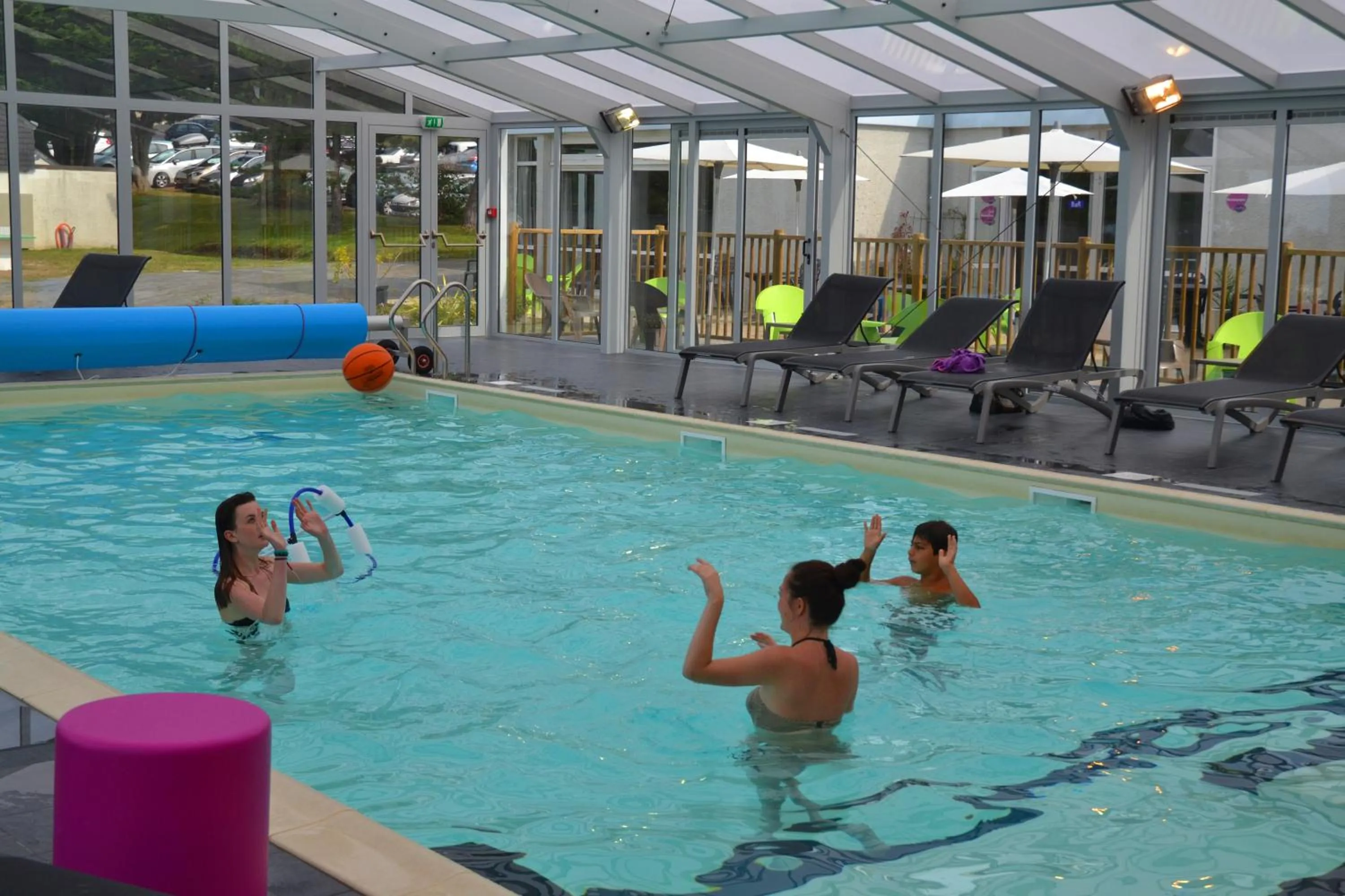 Swimming pool in VVF La côte d'Emeraude Saint-Cast-le-Guildo