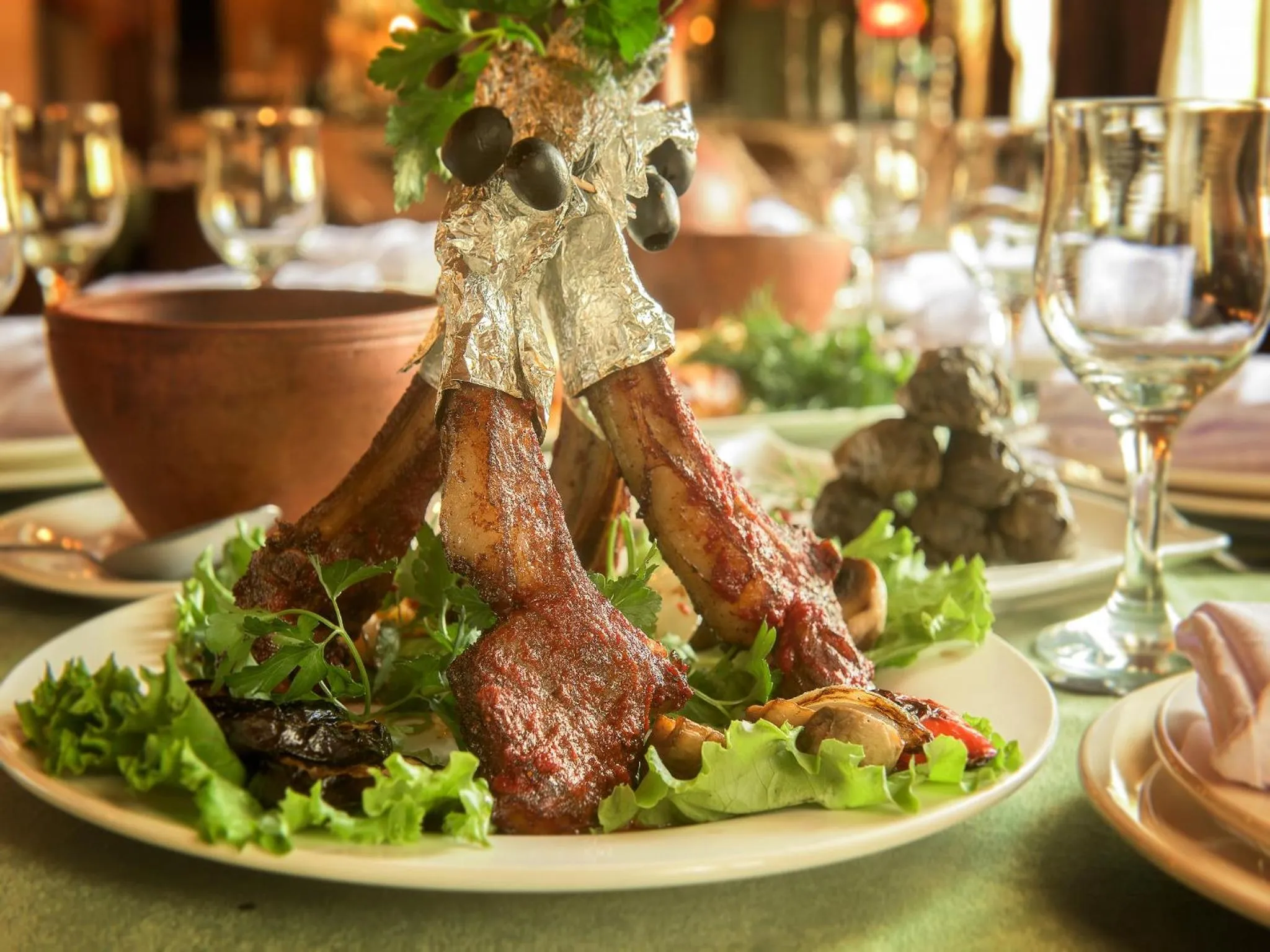 Food close-up in Almaty Grand Erbil Hotel