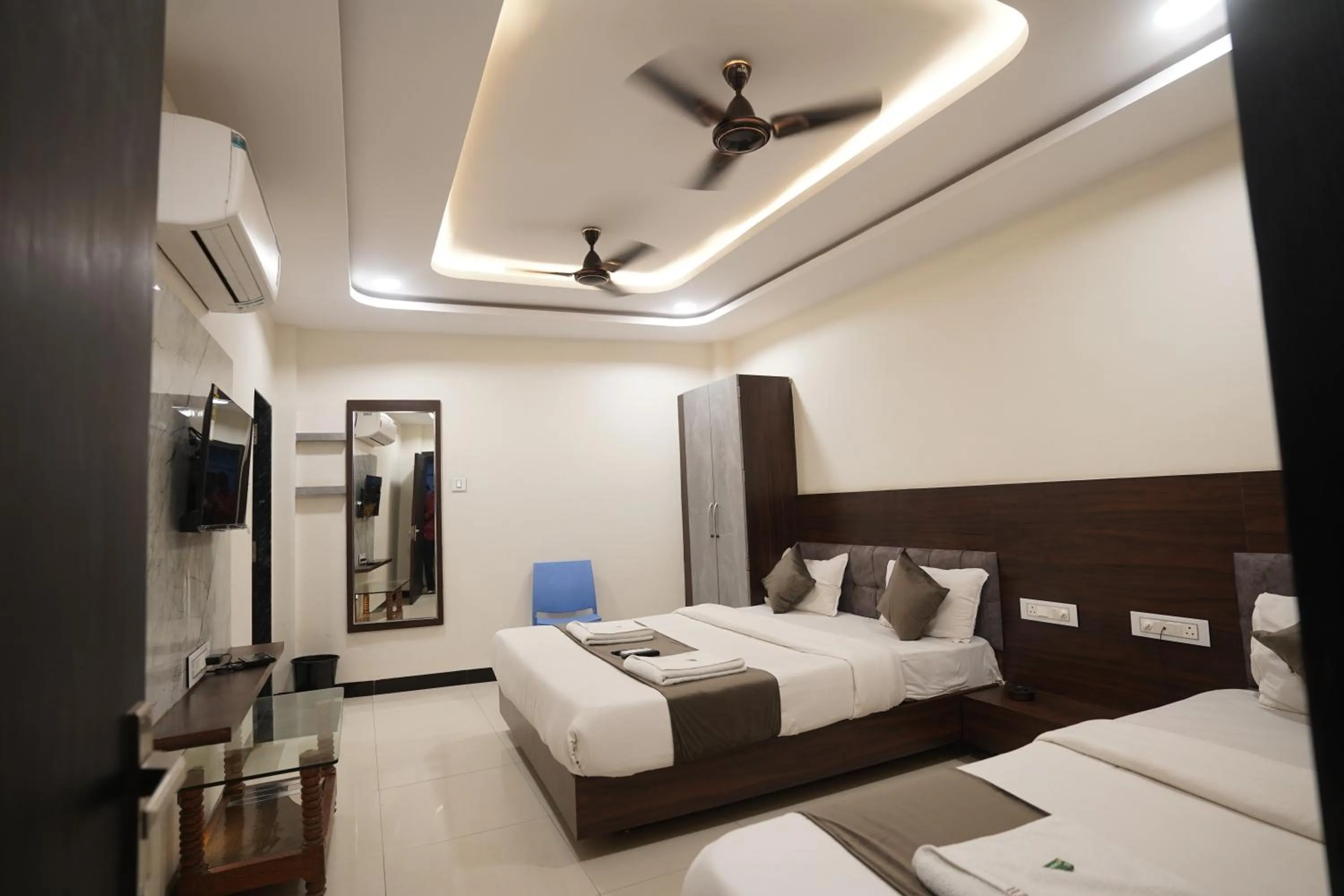 Bed in Hotel Dev Kripa