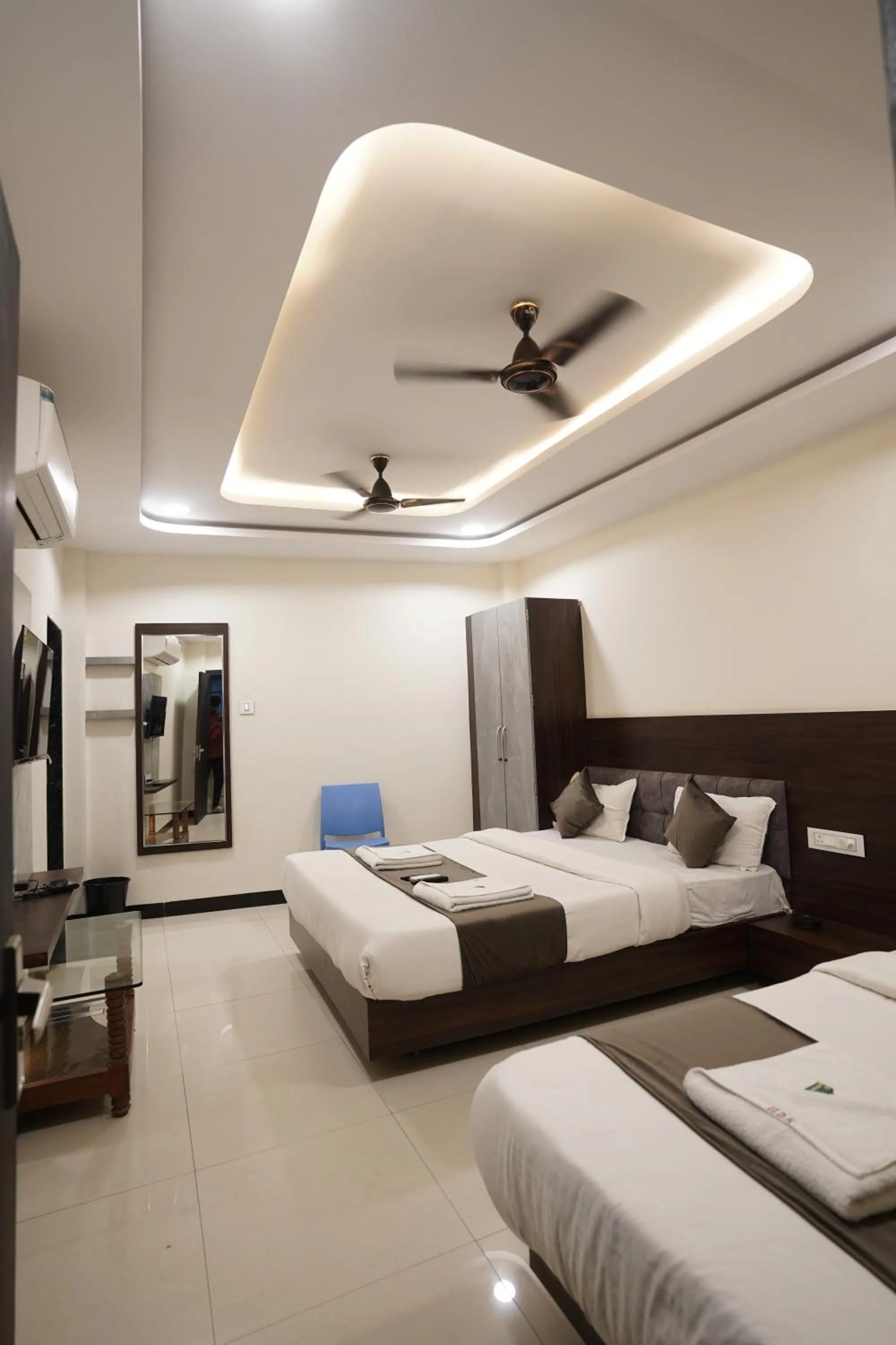 Bed in Hotel Dev Kripa