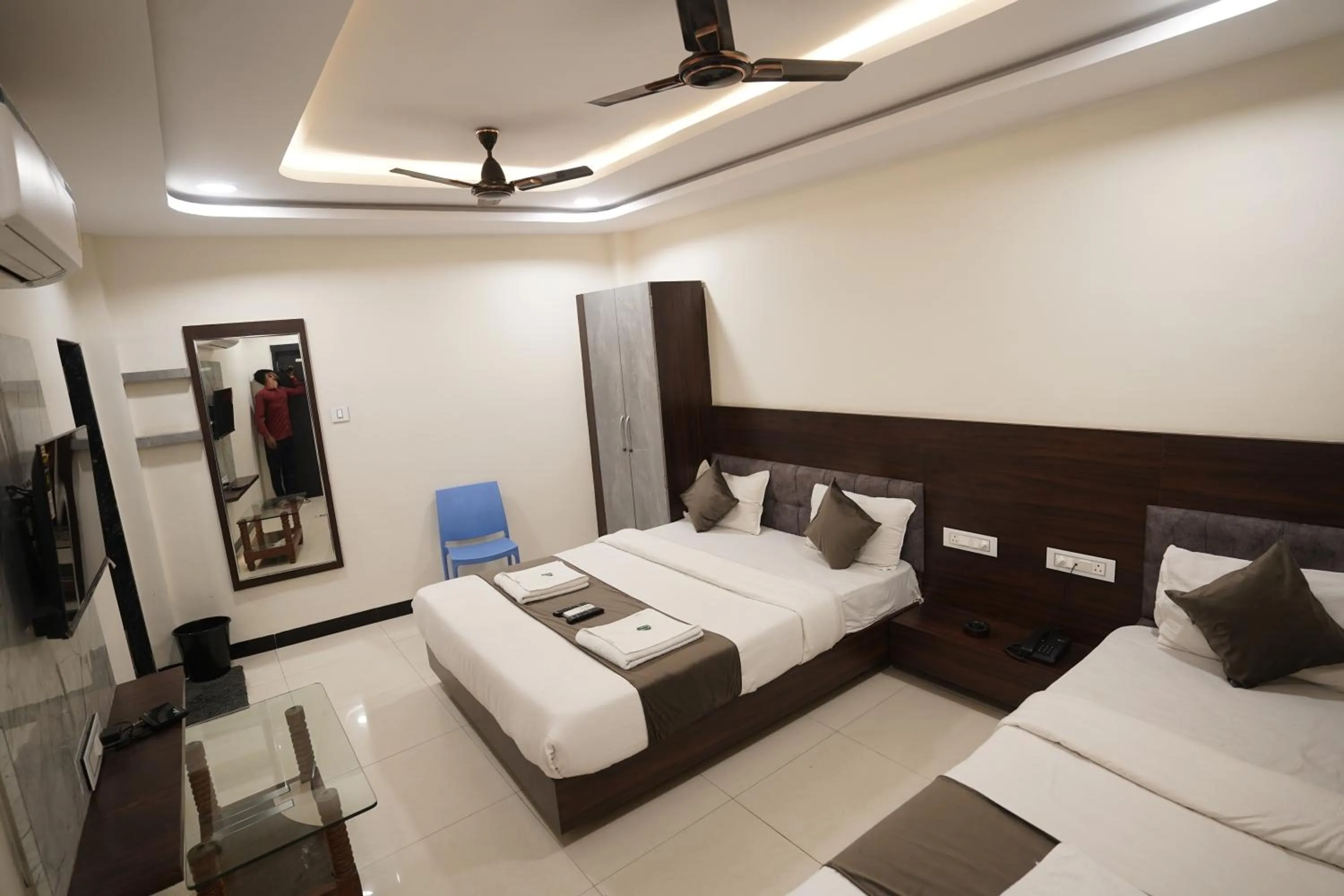 Bed in Hotel Dev Kripa