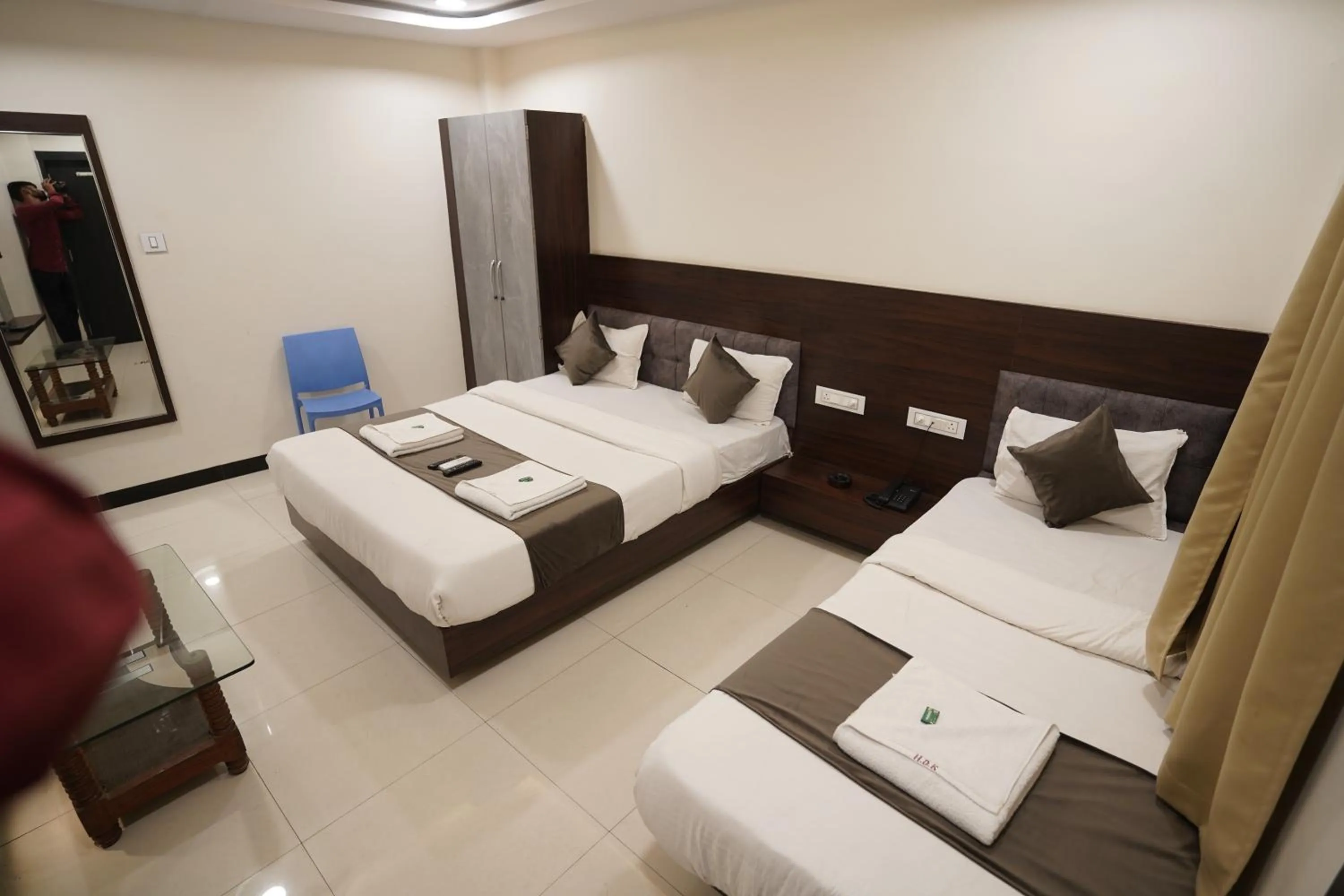 Bed in Hotel Dev Kripa