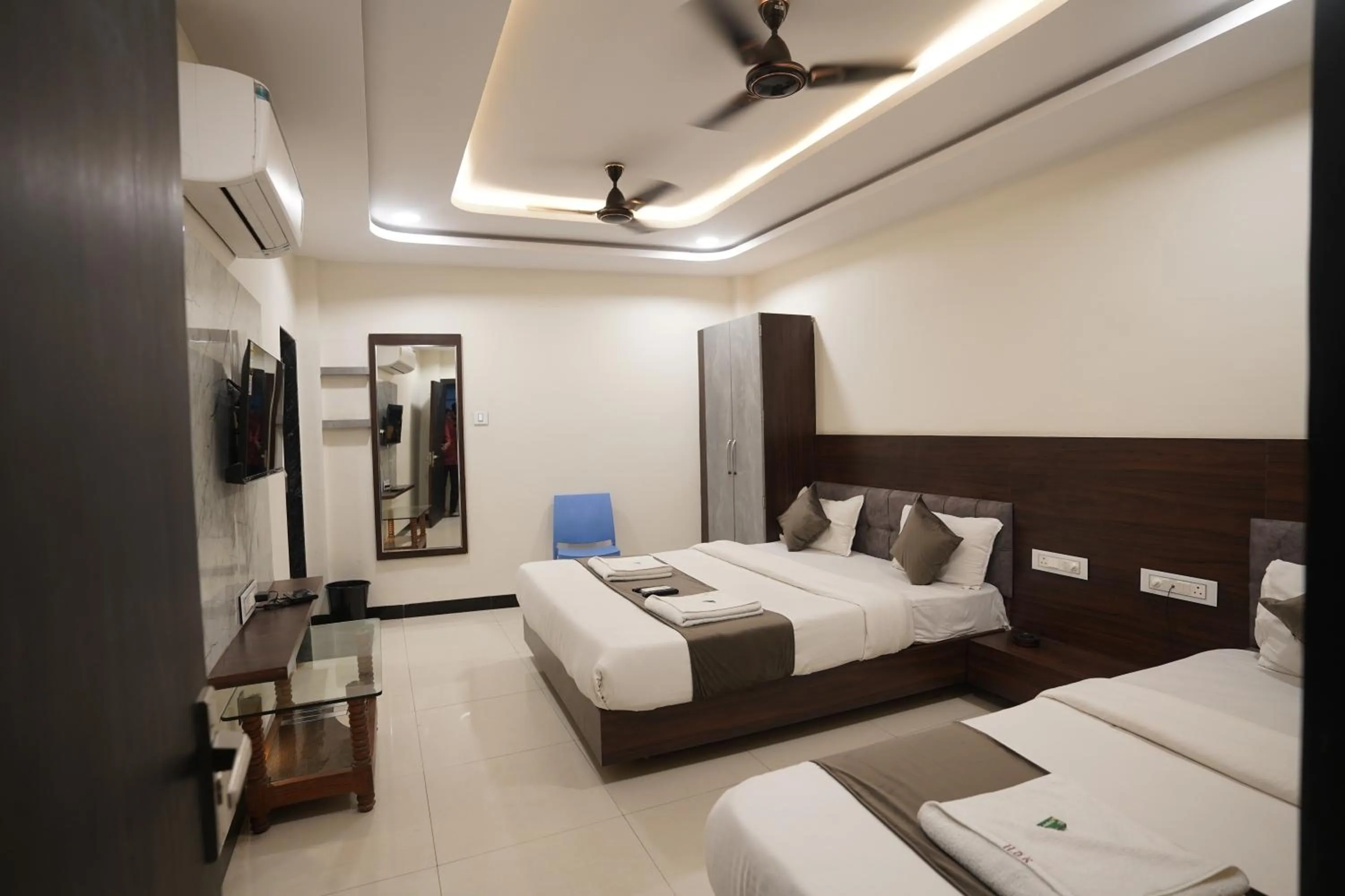 Bed in Hotel Dev Kripa