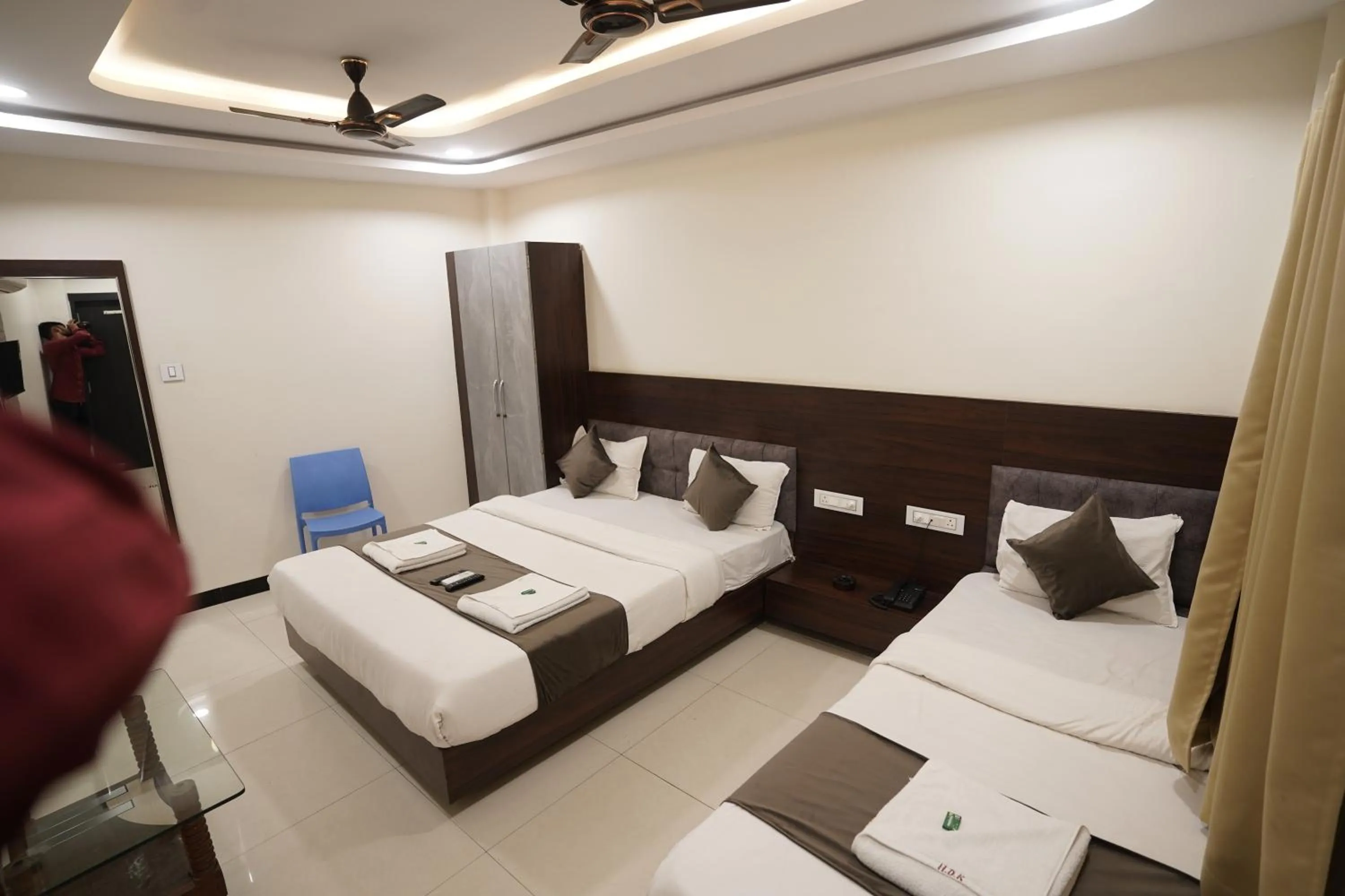 Bed in Hotel Dev Kripa