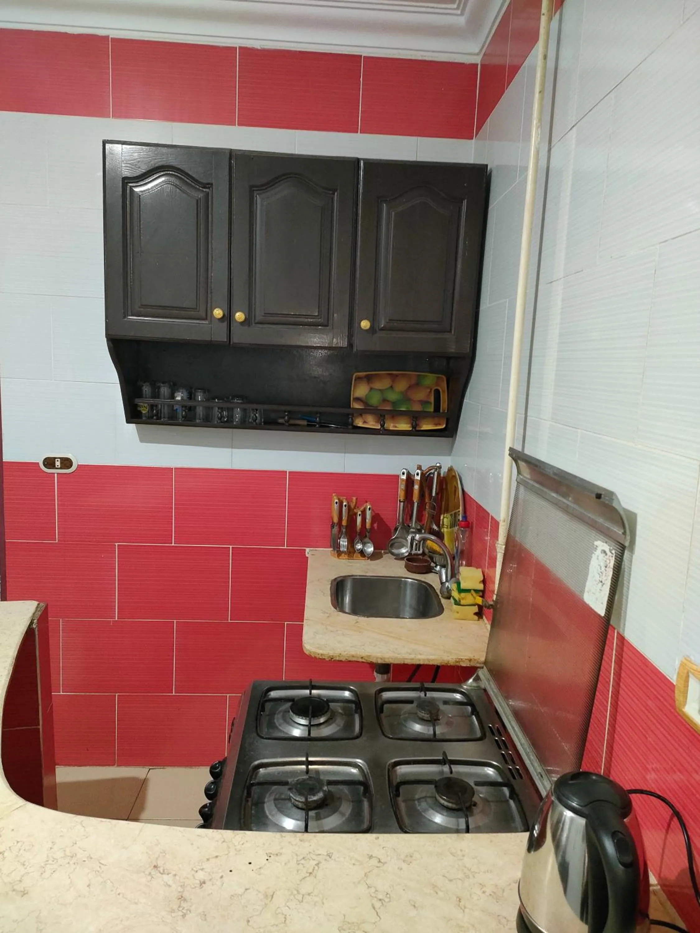 kitchen in Al Dahar apartments Hurghada