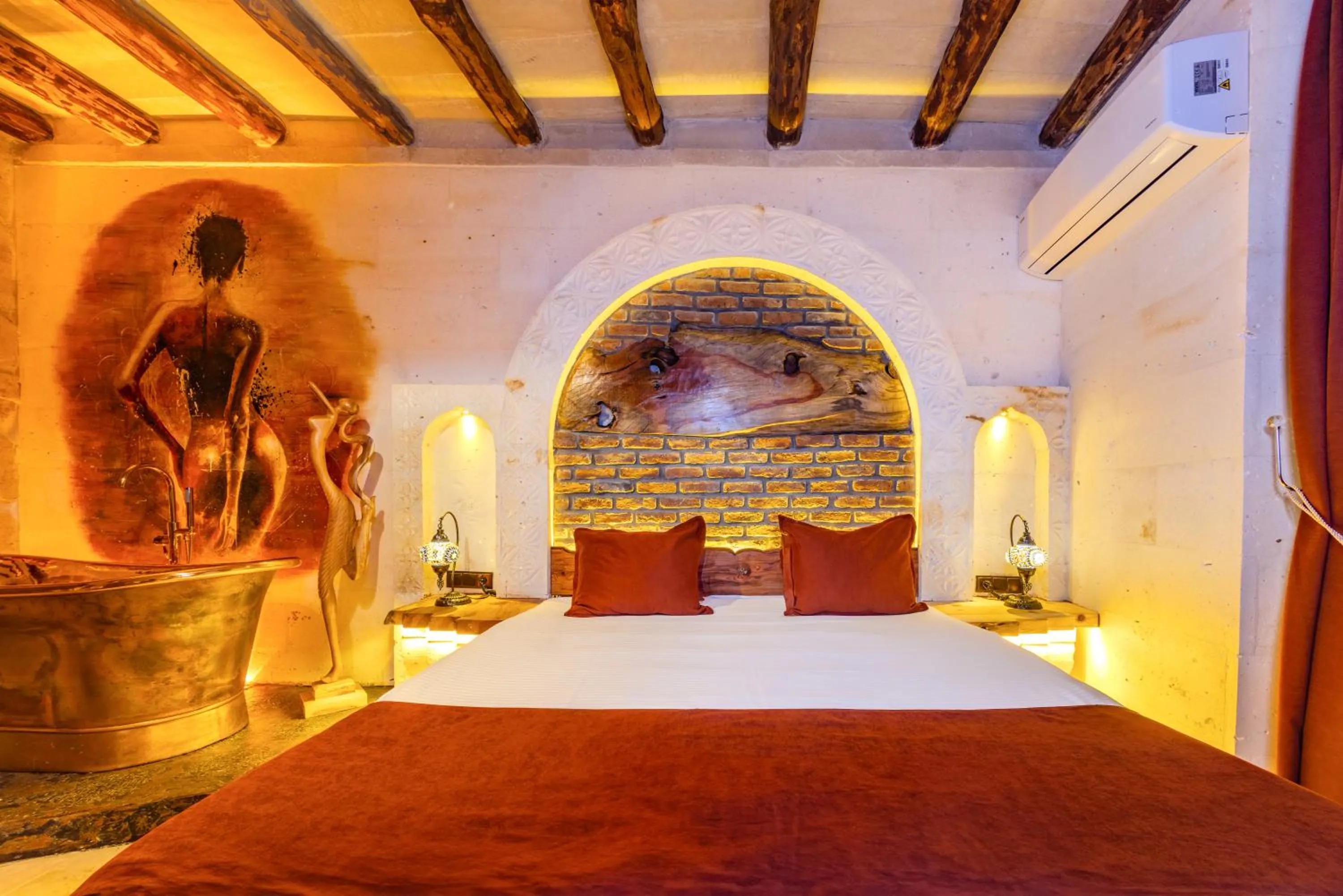 Bed in Historical Goreme House