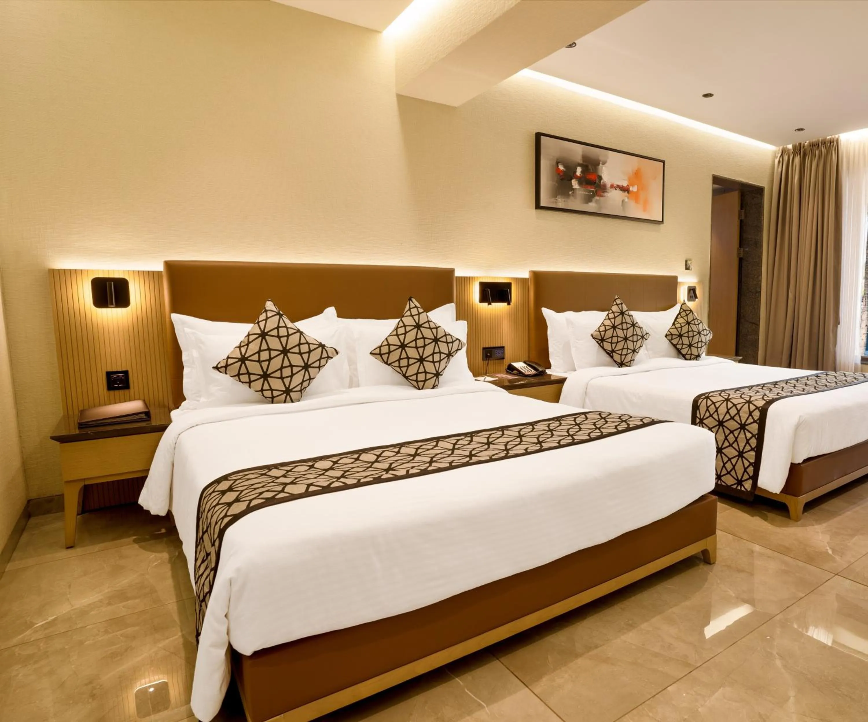 Bed in Treat Resort Silvassa