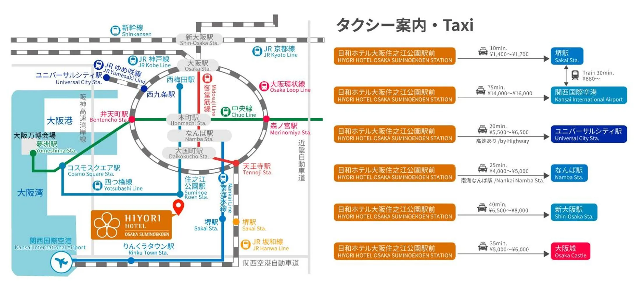 Hiyori Hotel Osaka Suminoekoen Station