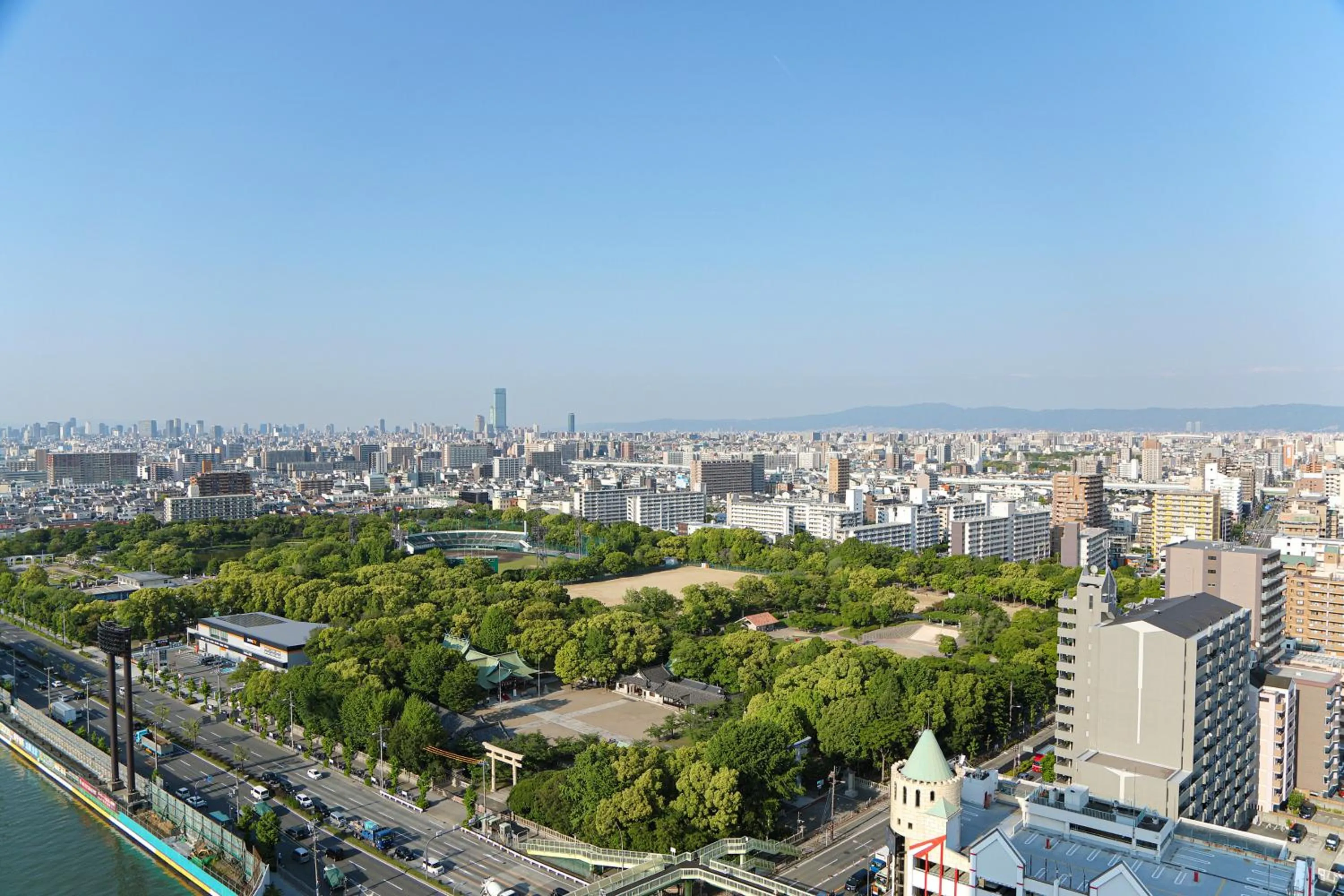 View (from property/room) in Hiyori Hotel Osaka Suminoekoen Station