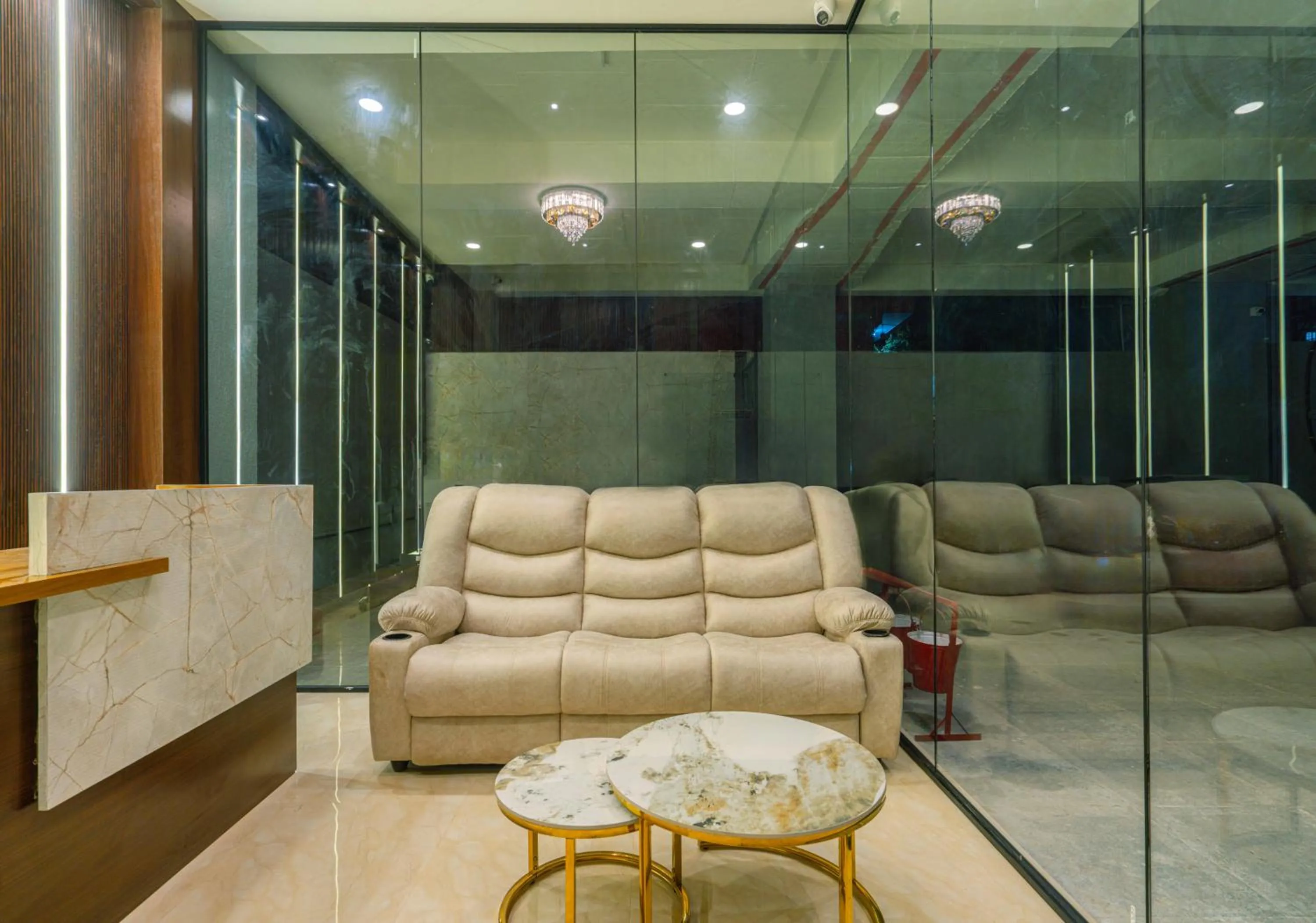 Seating area in Treebo The Living Tree Khairatabad