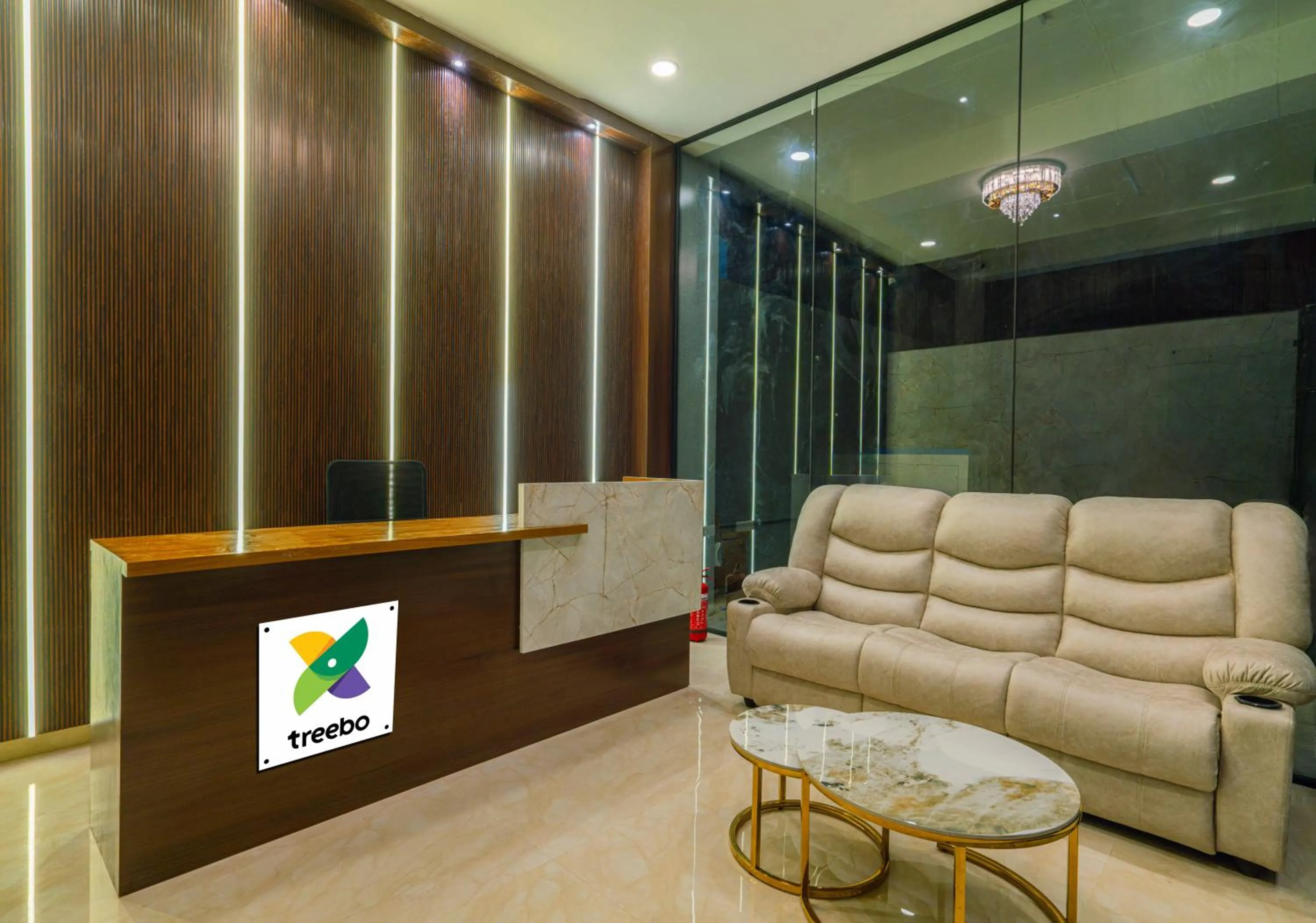 Lobby or reception in Treebo The Living Tree Khairatabad