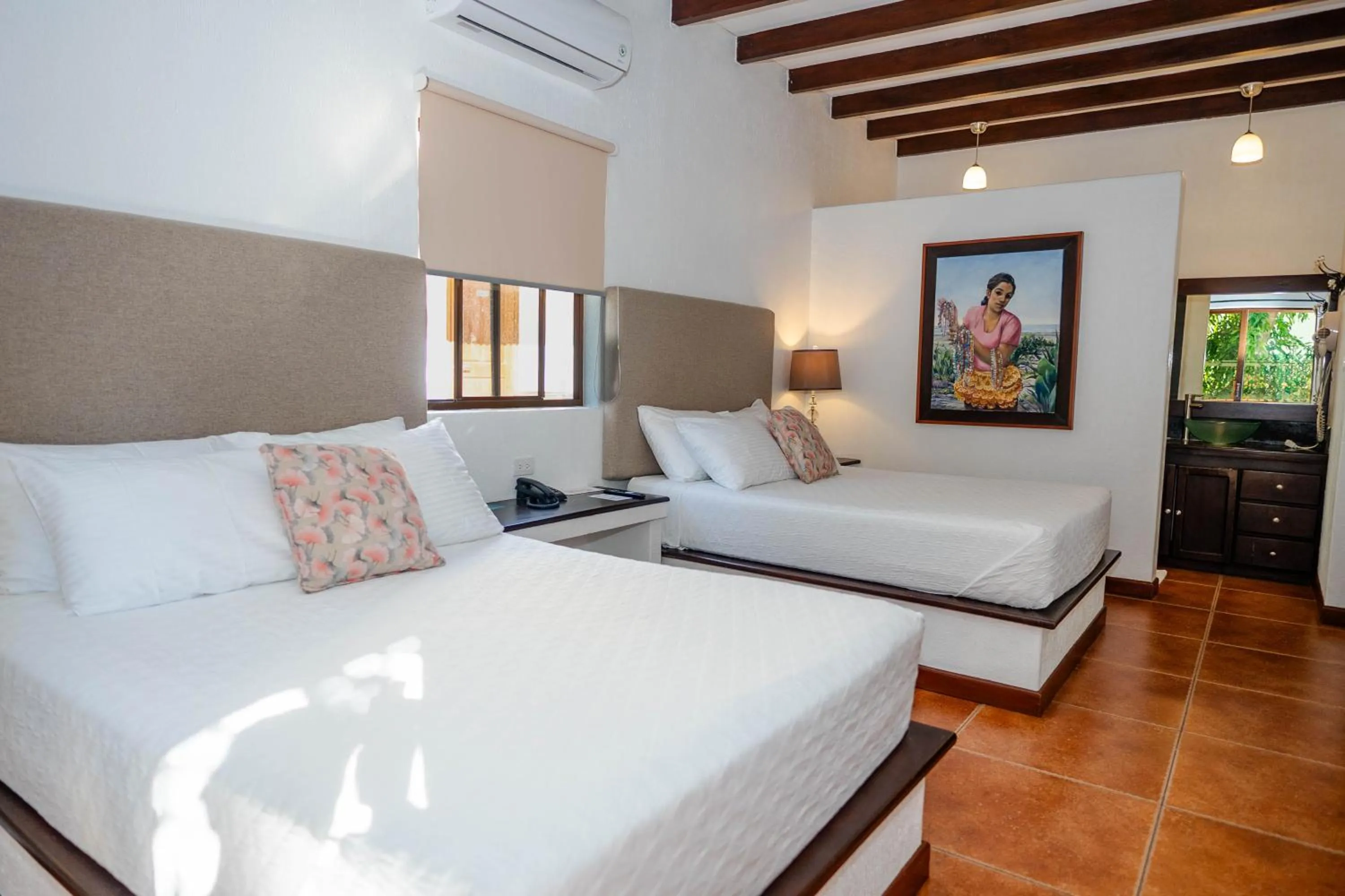 Bed in Boca Olas Resort Villas