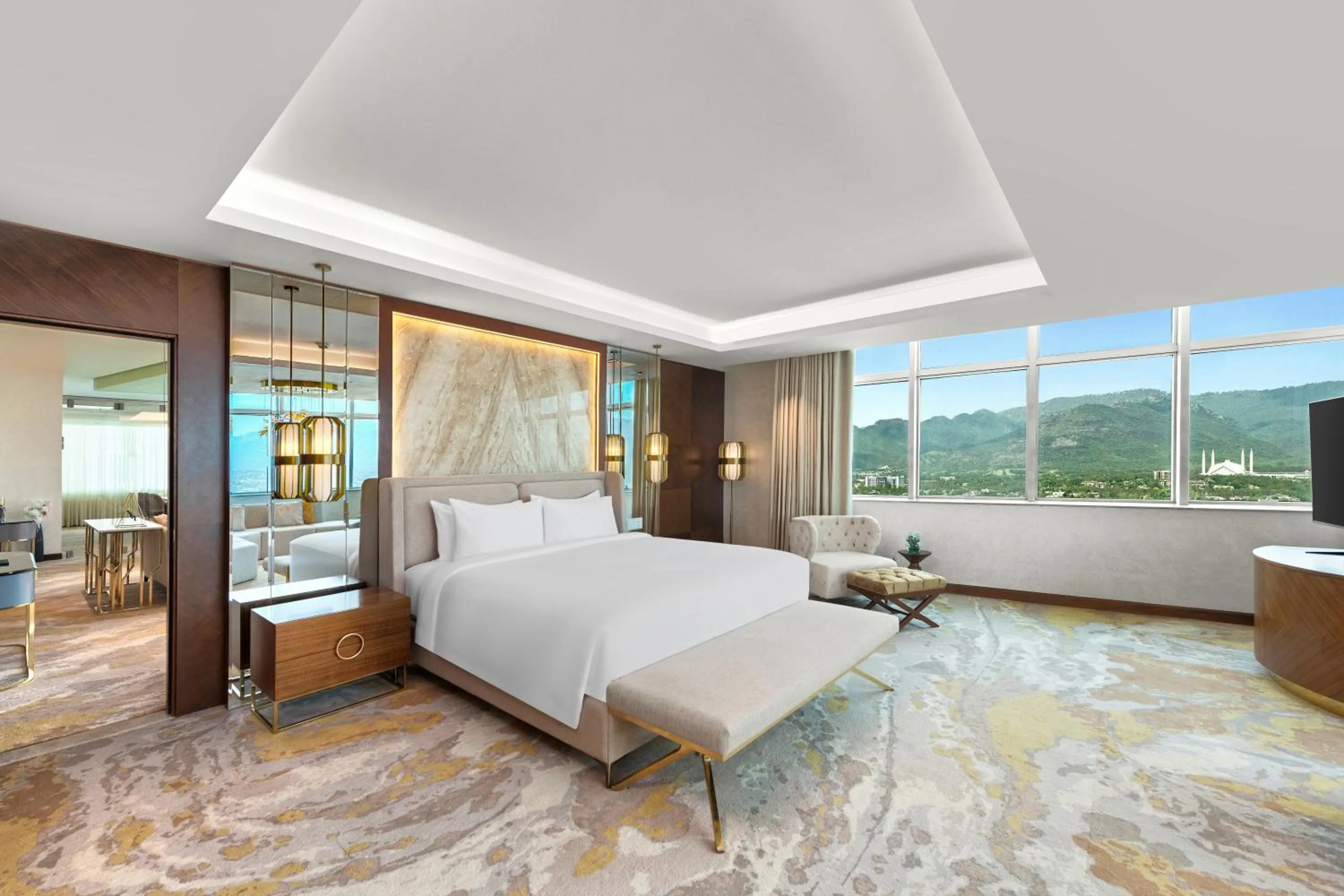 Photo of the whole room, Bed in Movenpick Hotel Centaurus Islamabad