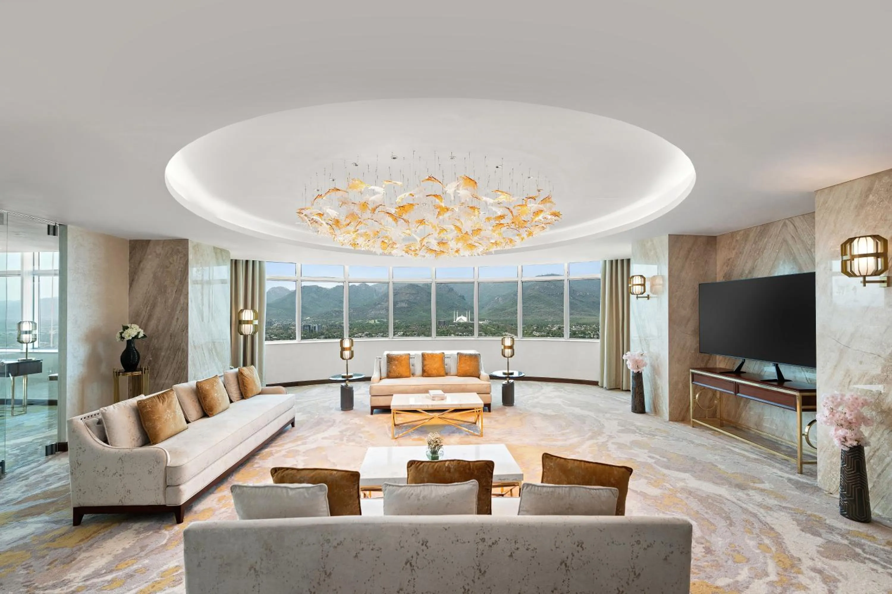 Living room in Movenpick Hotel Centaurus Islamabad
